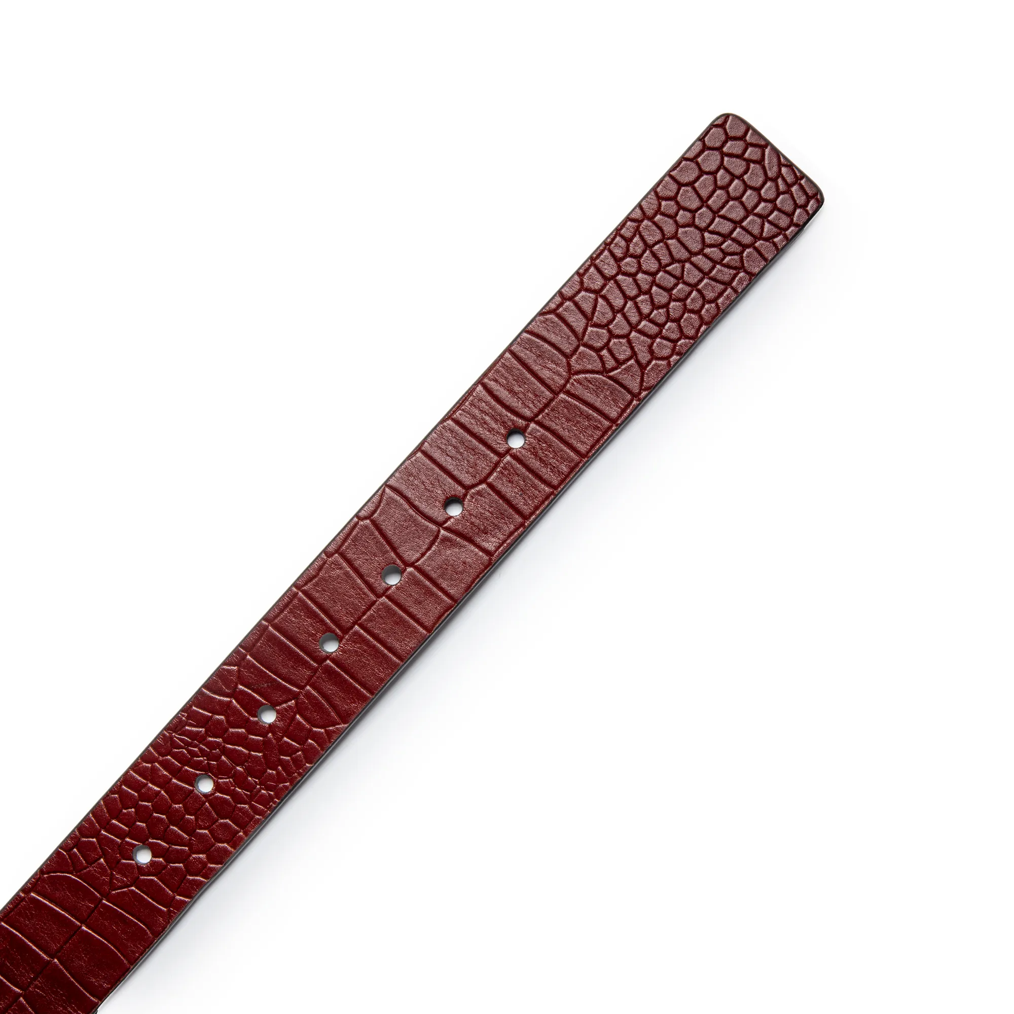 Woodland Men Brown Croc-Texture Leather Belt & Wallet Gift Set - Thumbnail 4