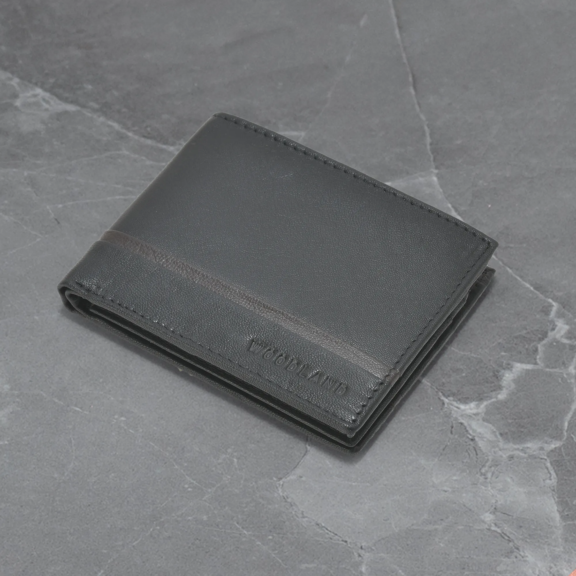 Woodland Men Reversible Black Leather Belt - Thumbnail 13