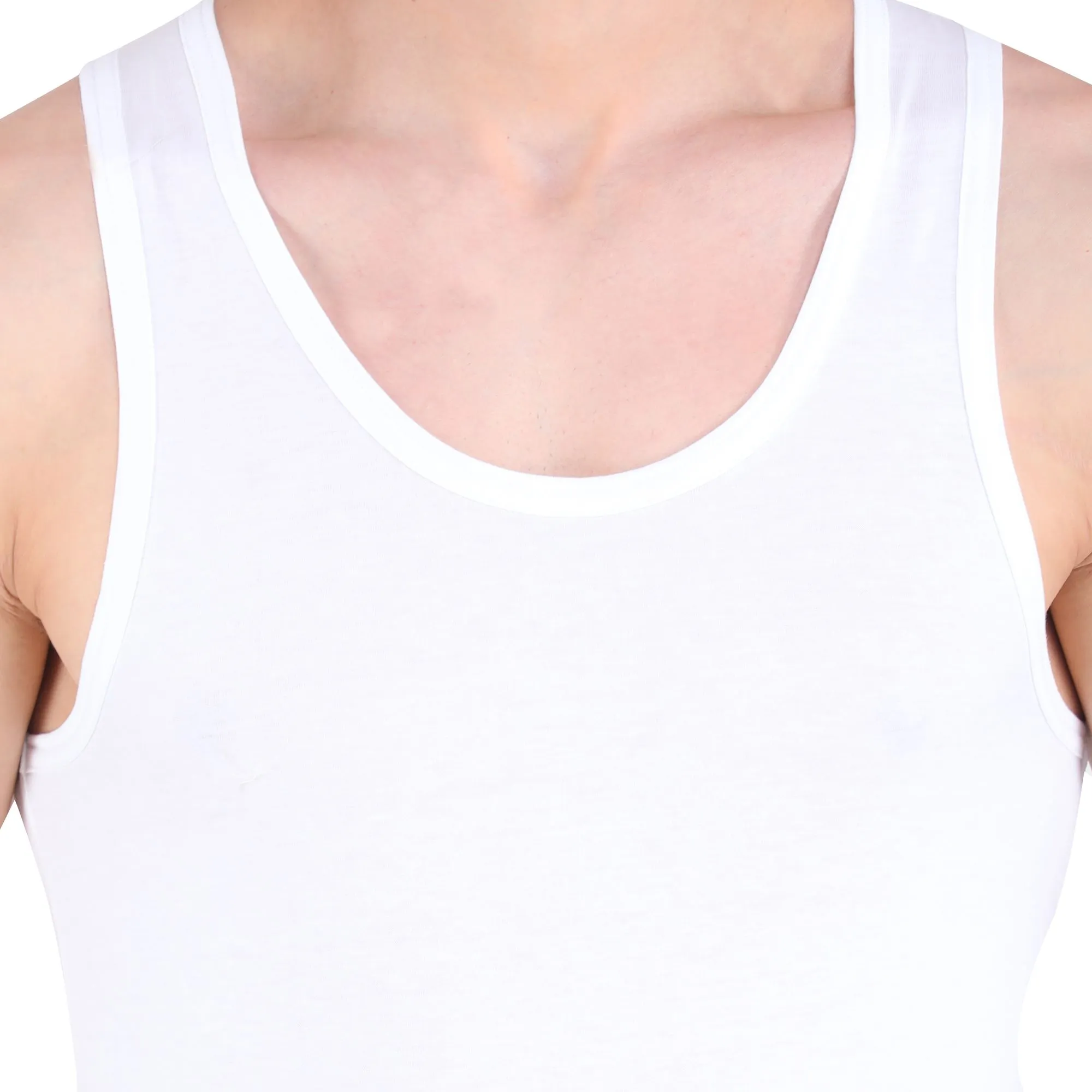 WHITE sleeveless vest for men - Thumbnail 6