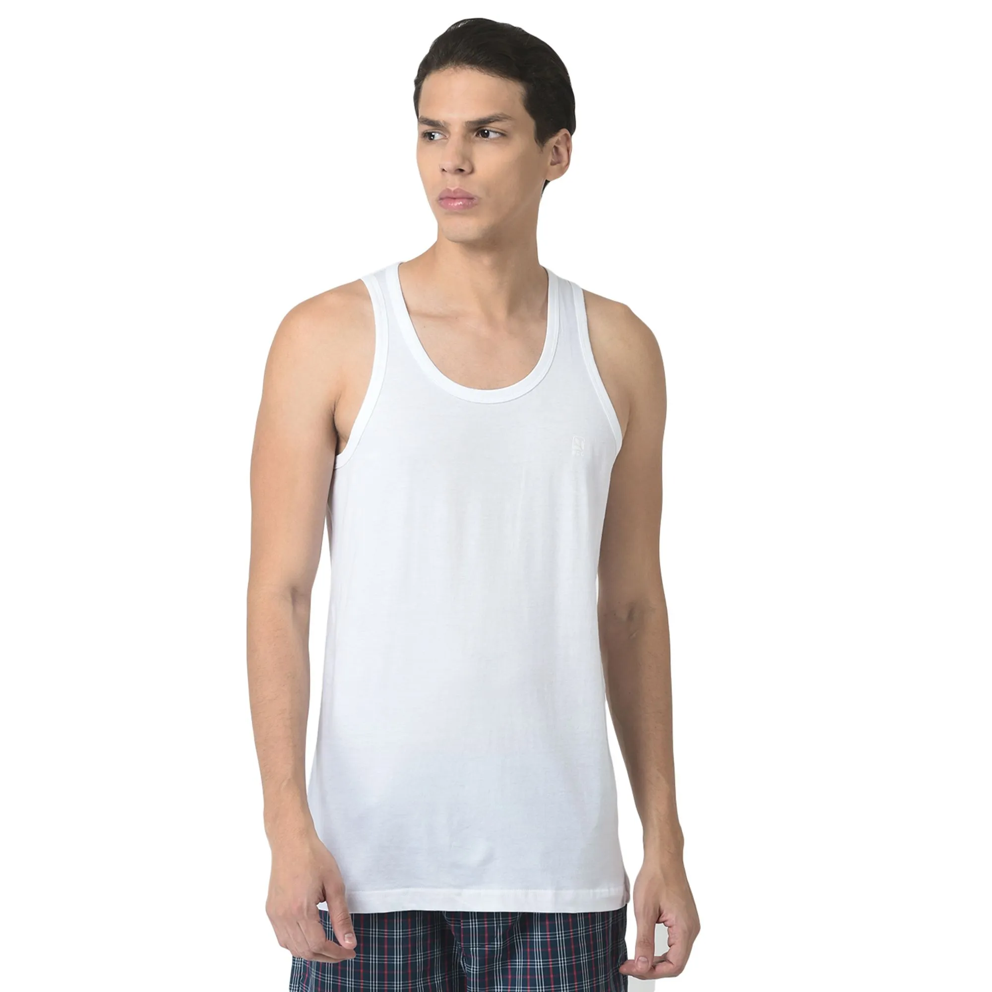 White Vest for Men - Thumbnail 2