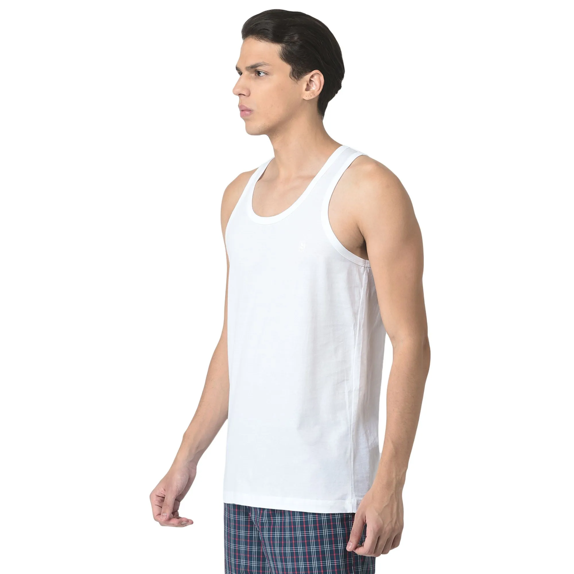 White Vest for Men - Thumbnail 3