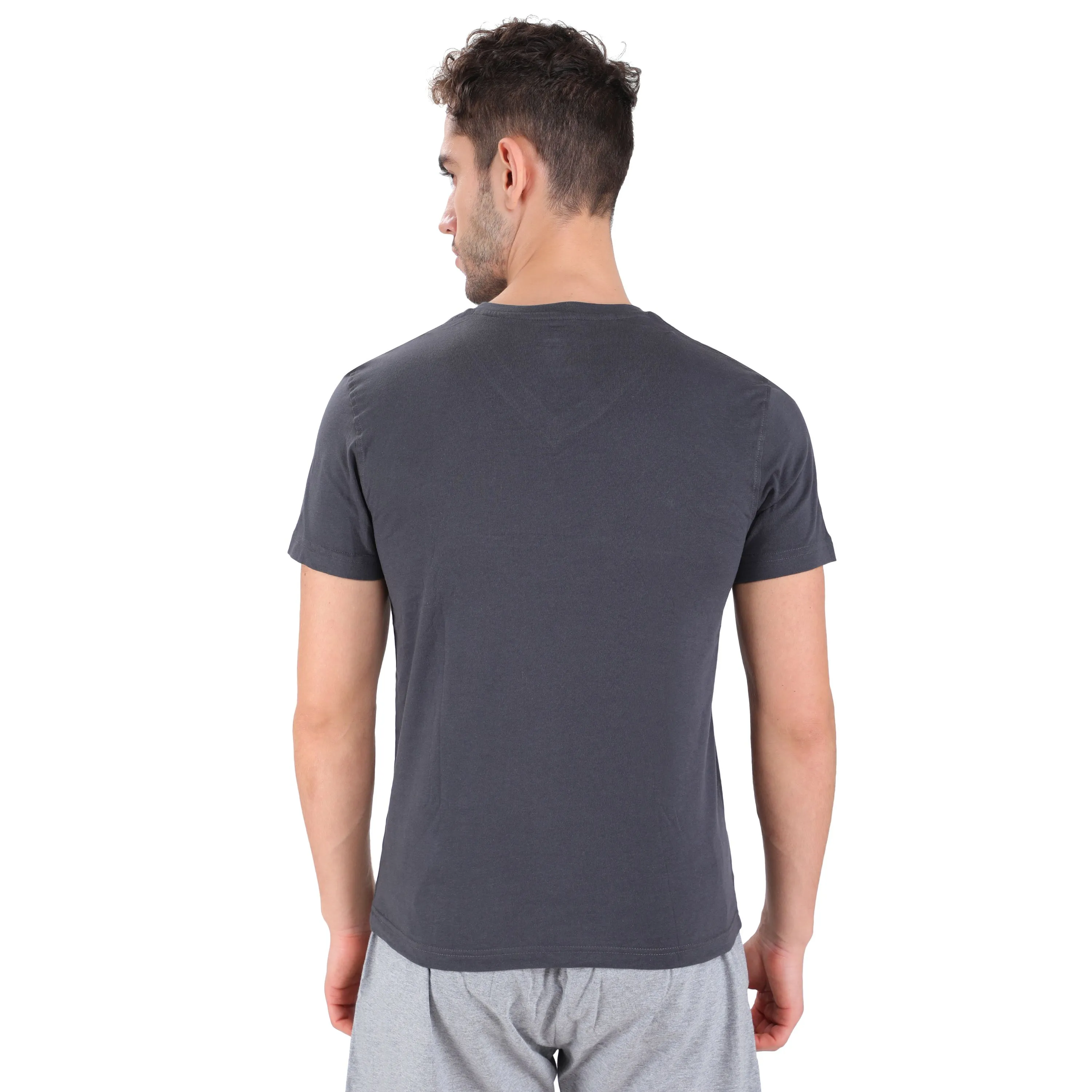 SMOKE V neck t-shirt for men - Thumbnail 5