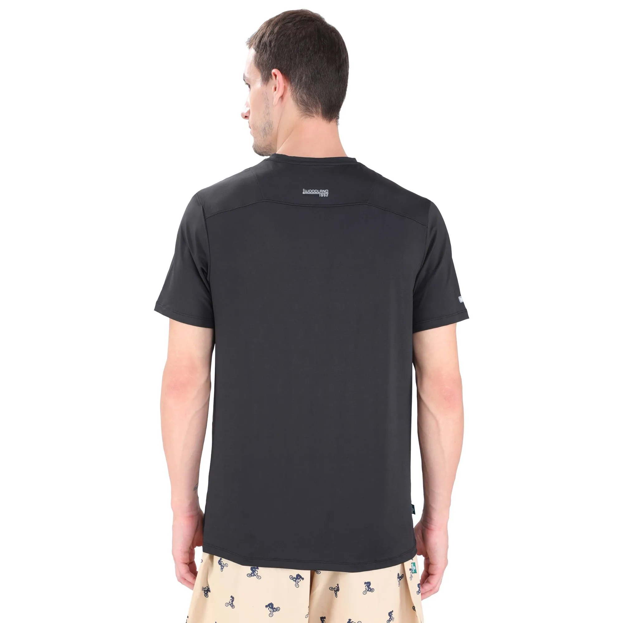 Black V-neck vest for men - Thumbnail 5