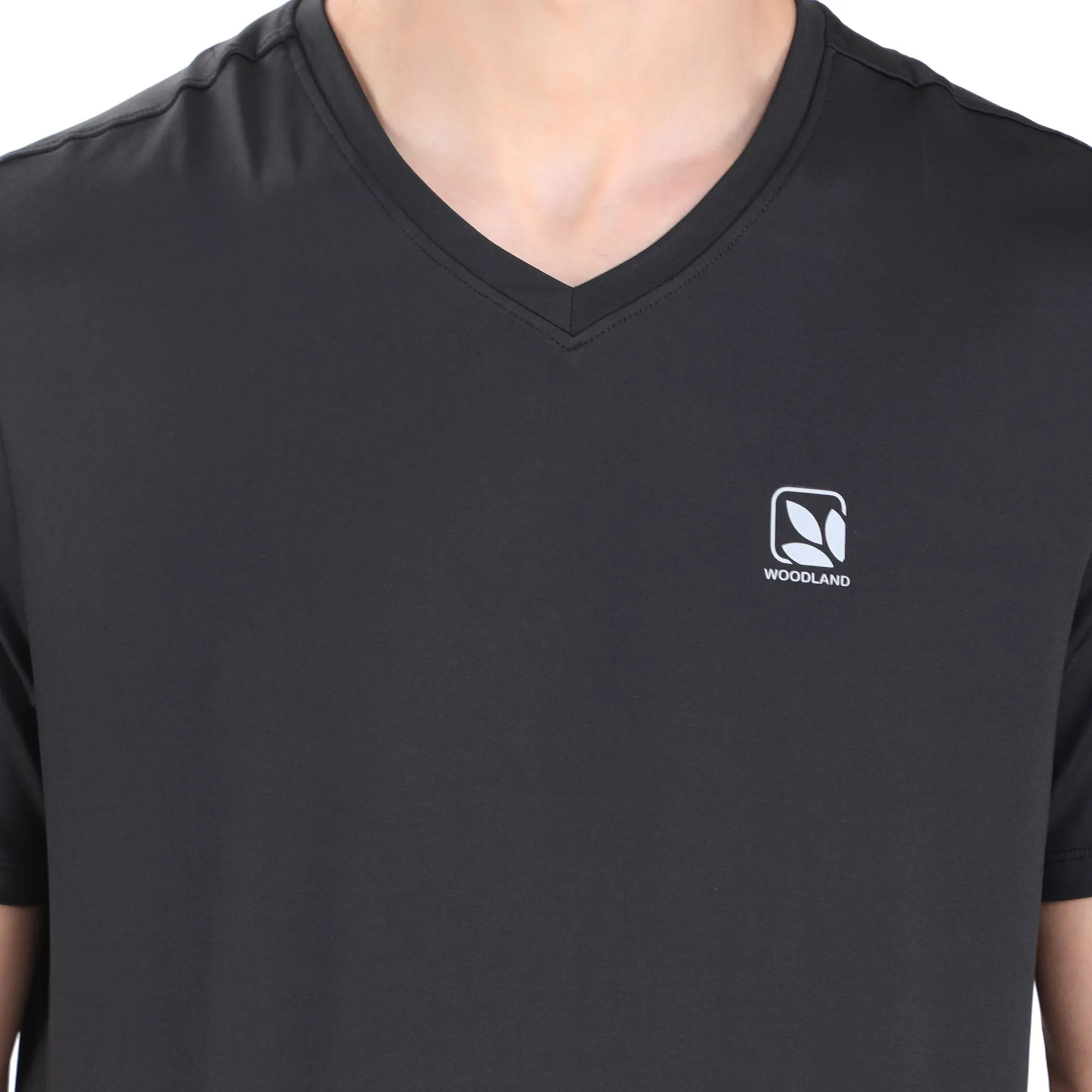 Black V-neck vest for men - Thumbnail 6