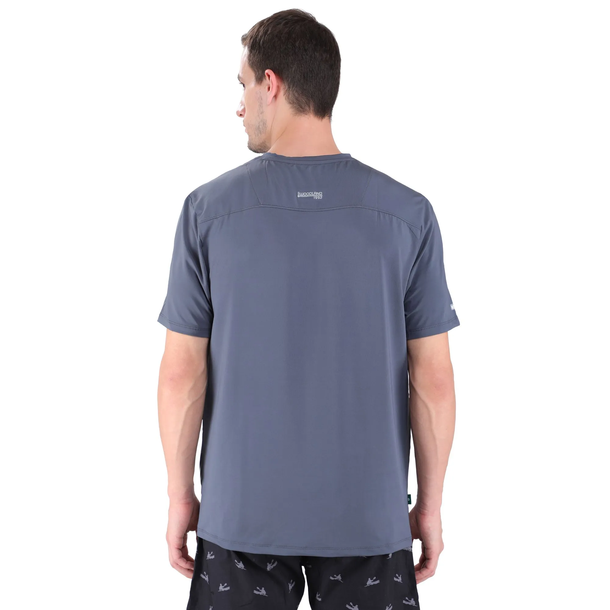 Dark grey V-neck vest for men - Thumbnail 5