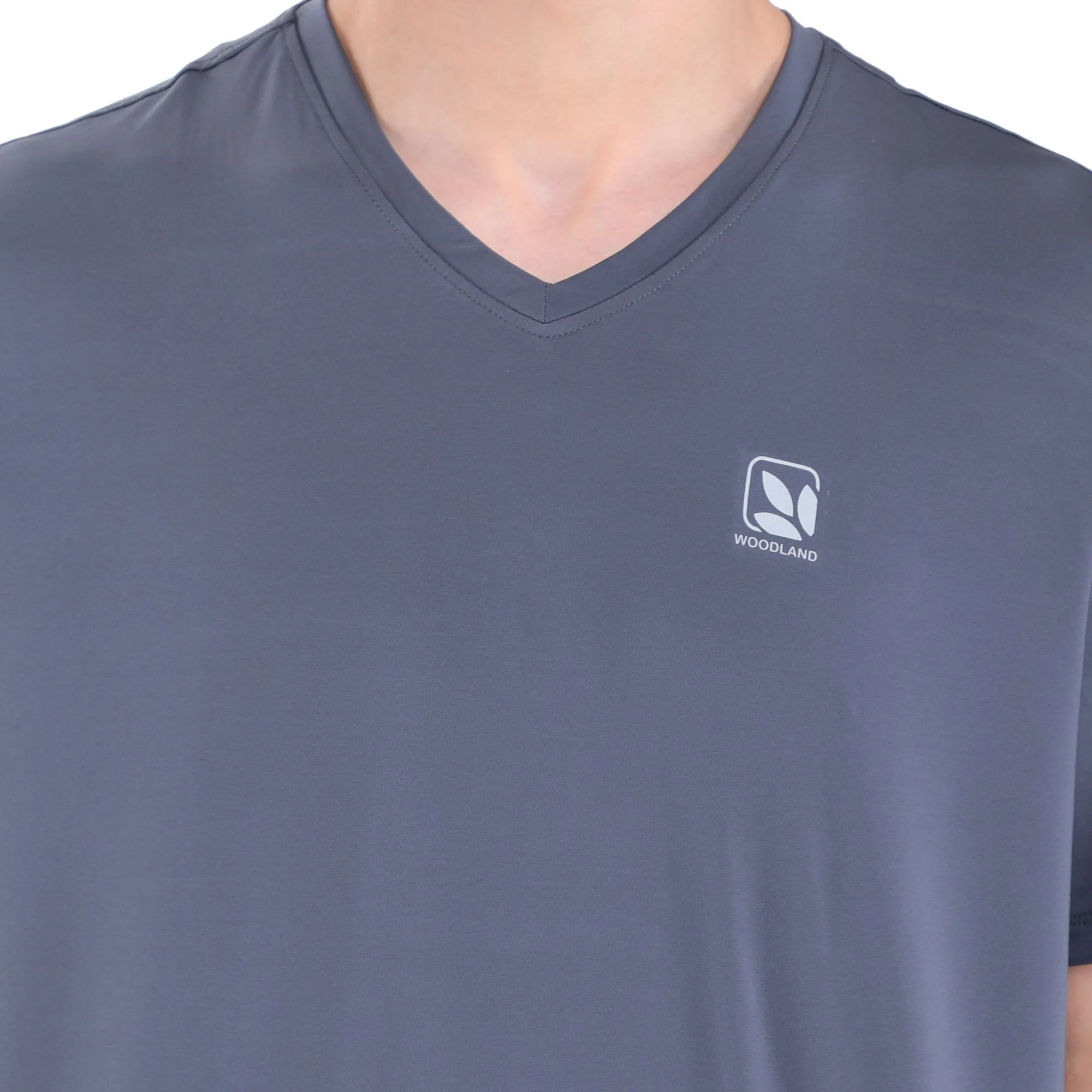 Dark grey V-neck vest for men - Thumbnail 6