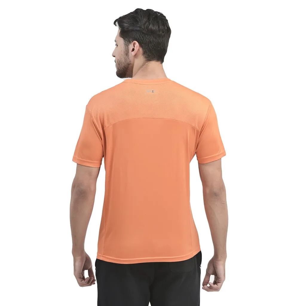 Orange Crew neck t-shirt for men - Thumbnail 5