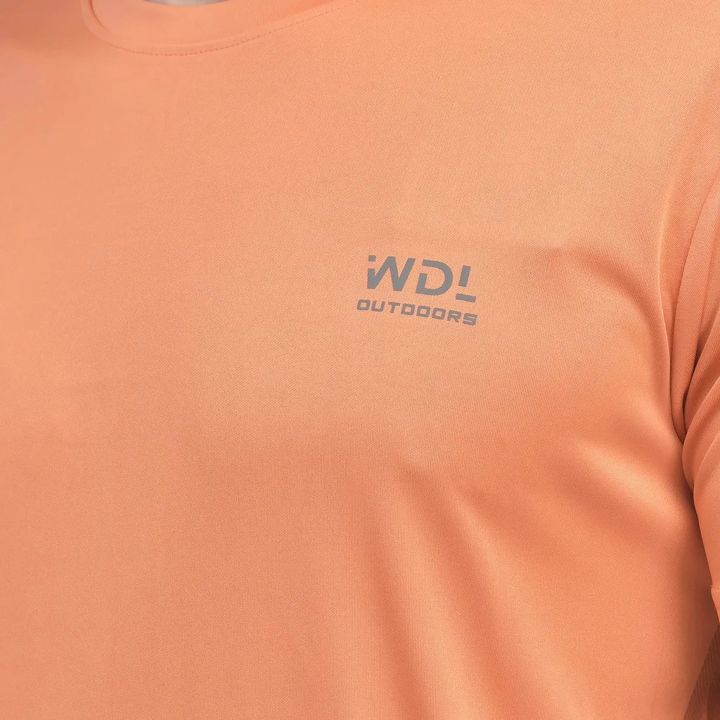 Orange Crew neck t-shirt for men - Thumbnail 6
