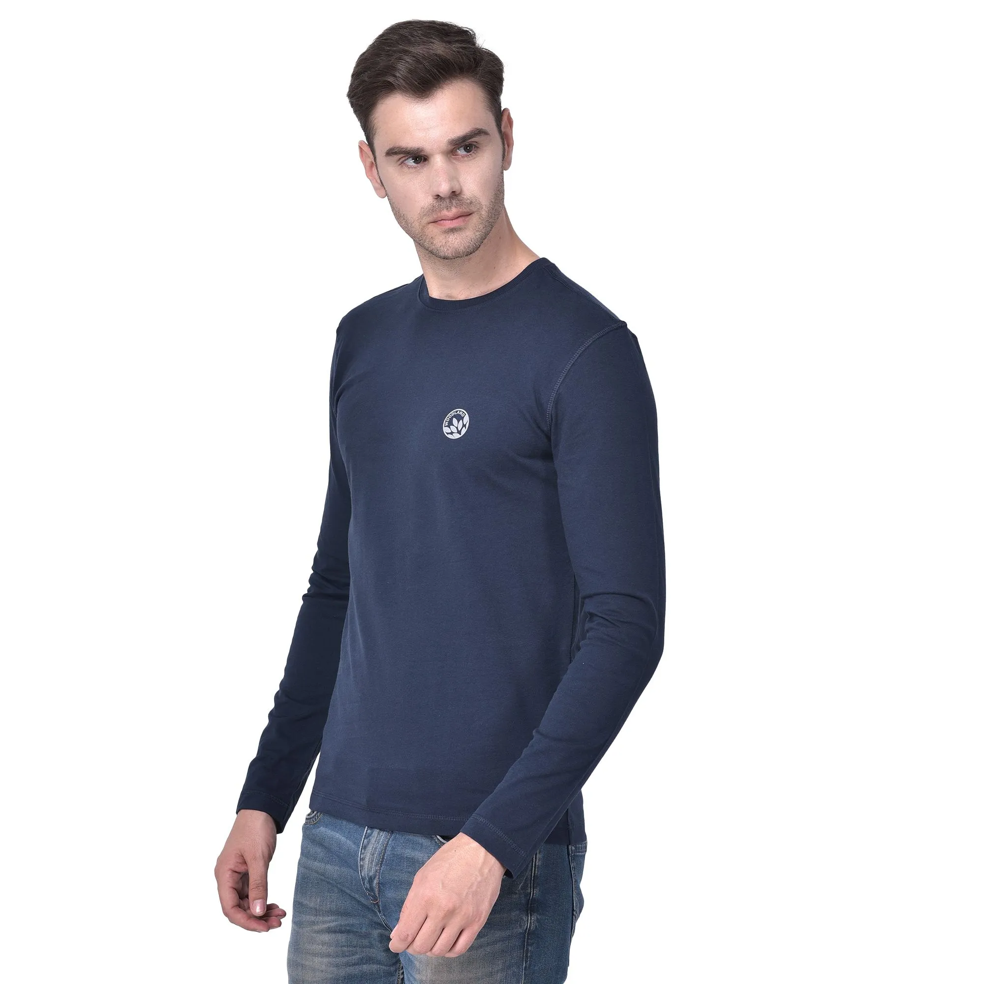 Navy innerwear T-shirt for men - Thumbnail 3