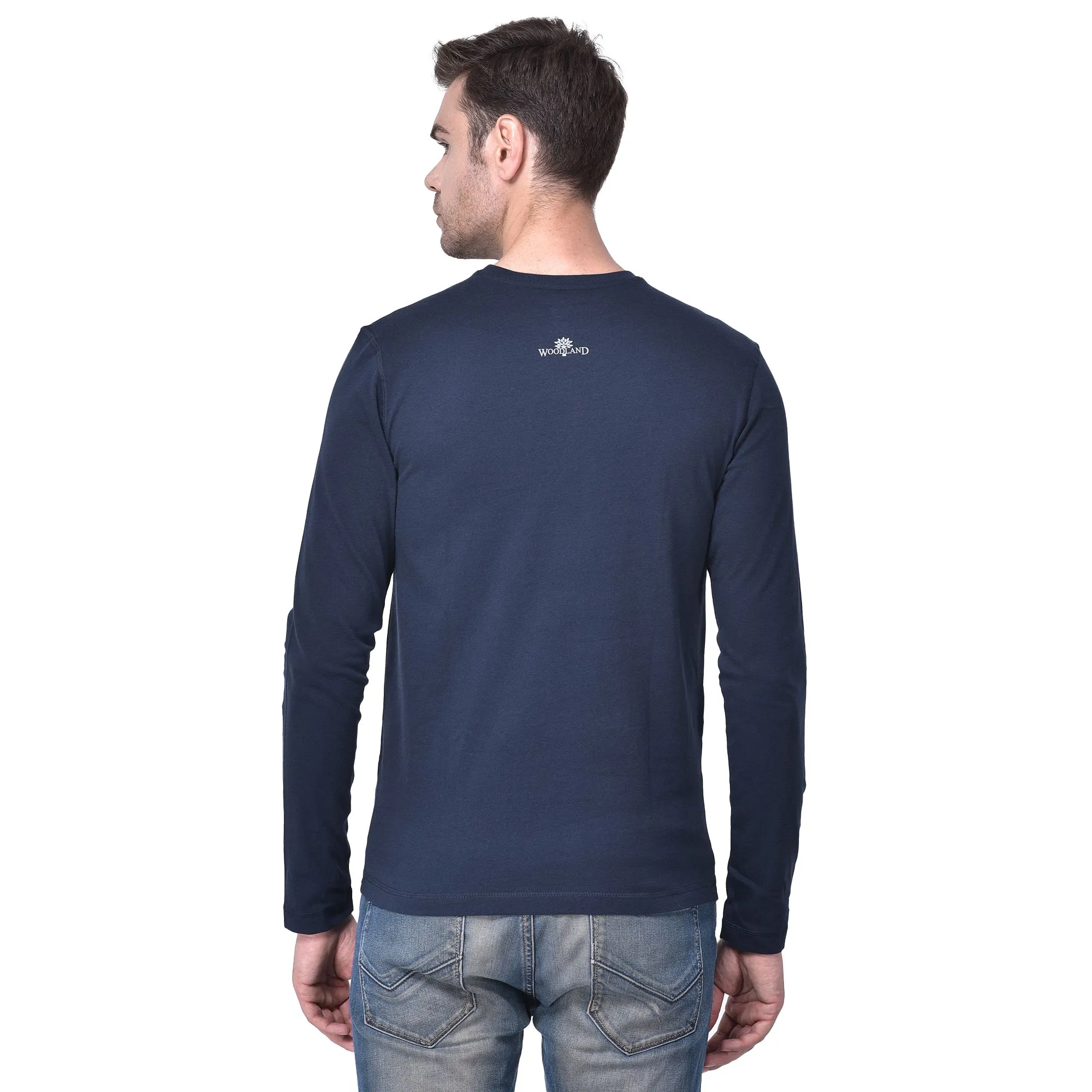 Navy innerwear T-shirt for men - Thumbnail 5