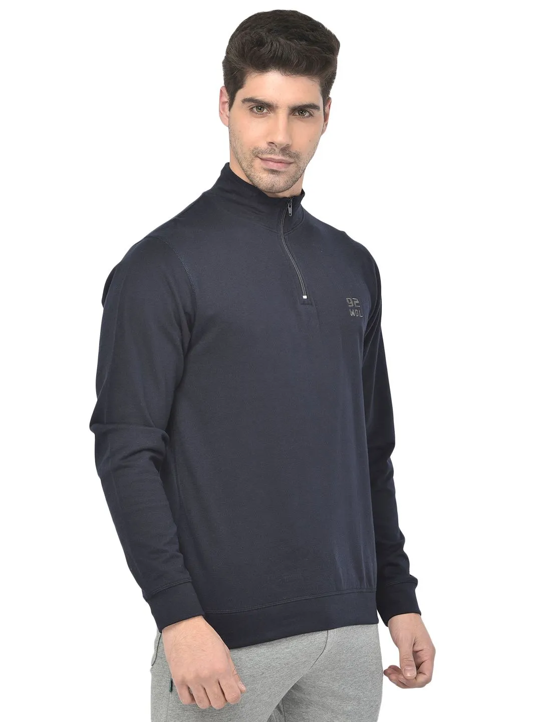 Navy innerware top for men - Thumbnail 4