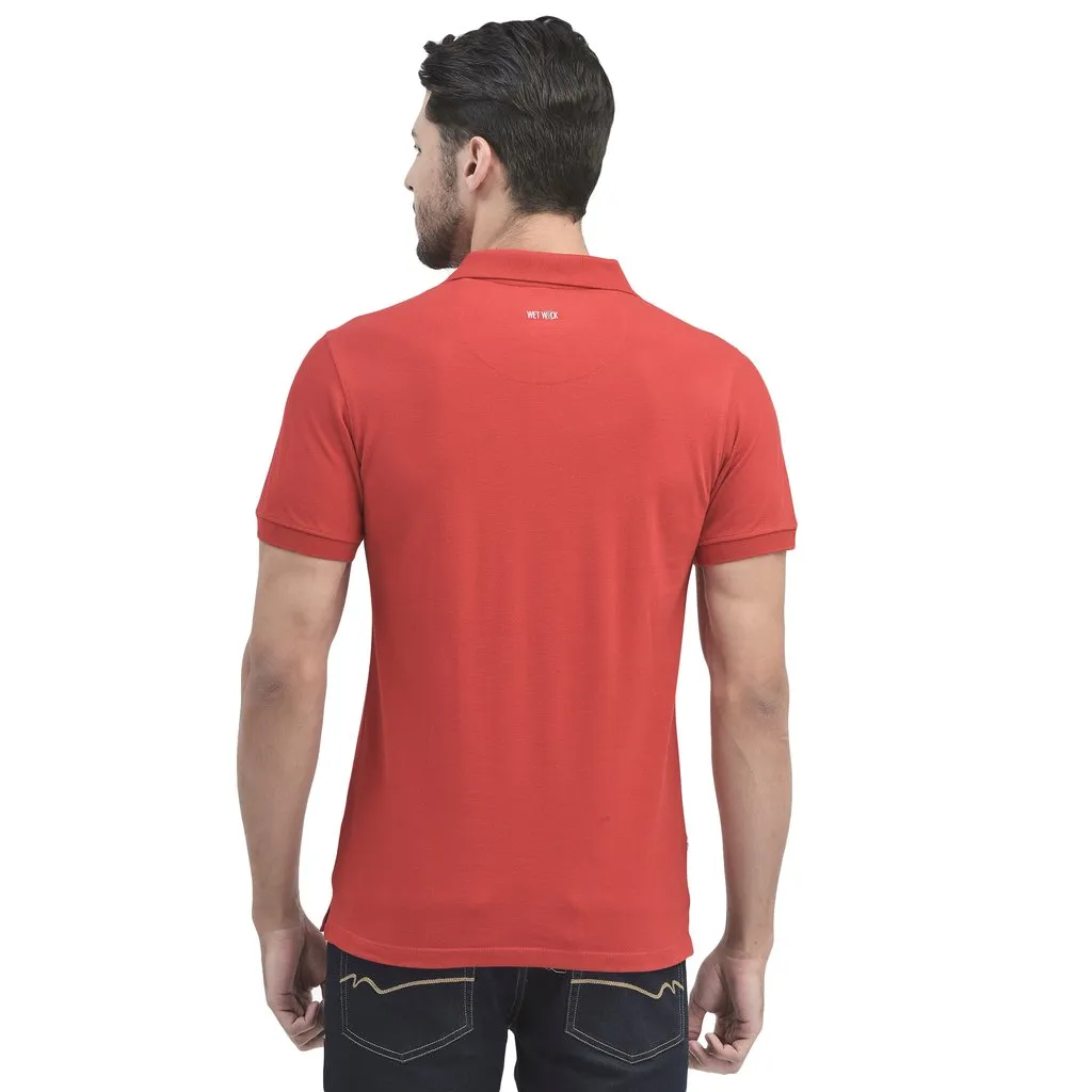 Red Polo T-shirt for men - Thumbnail 5