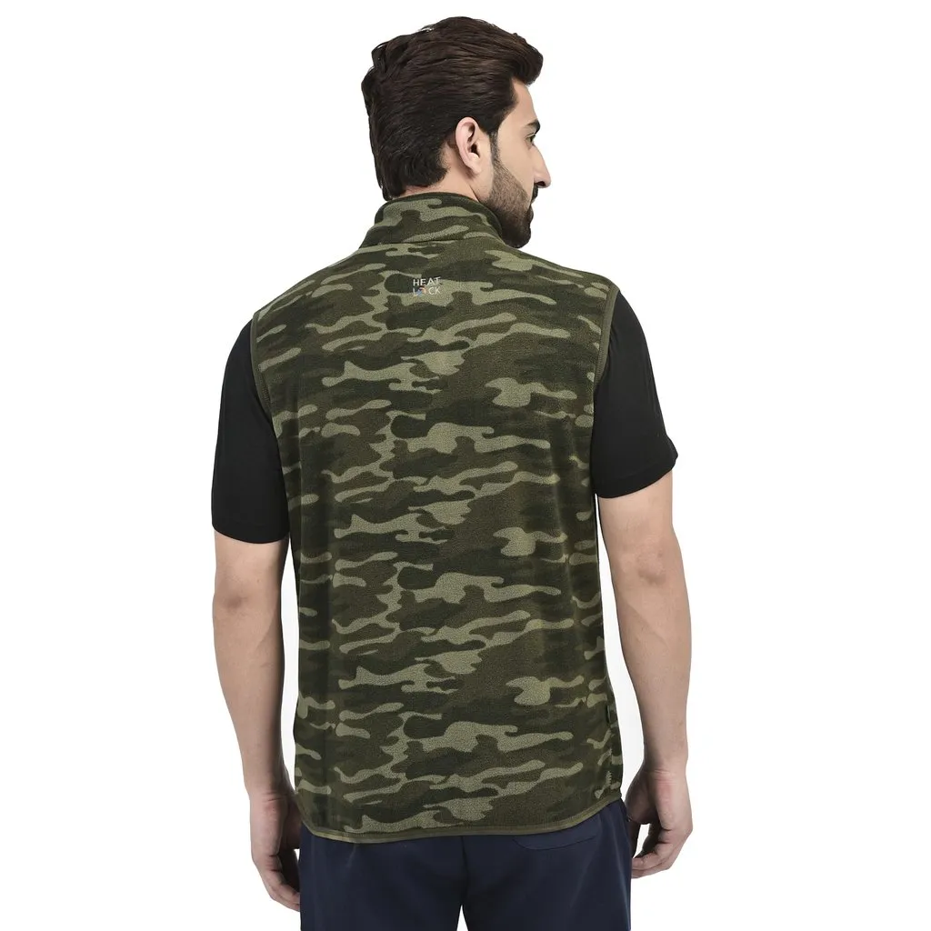 Olive vest for men - Thumbnail 5