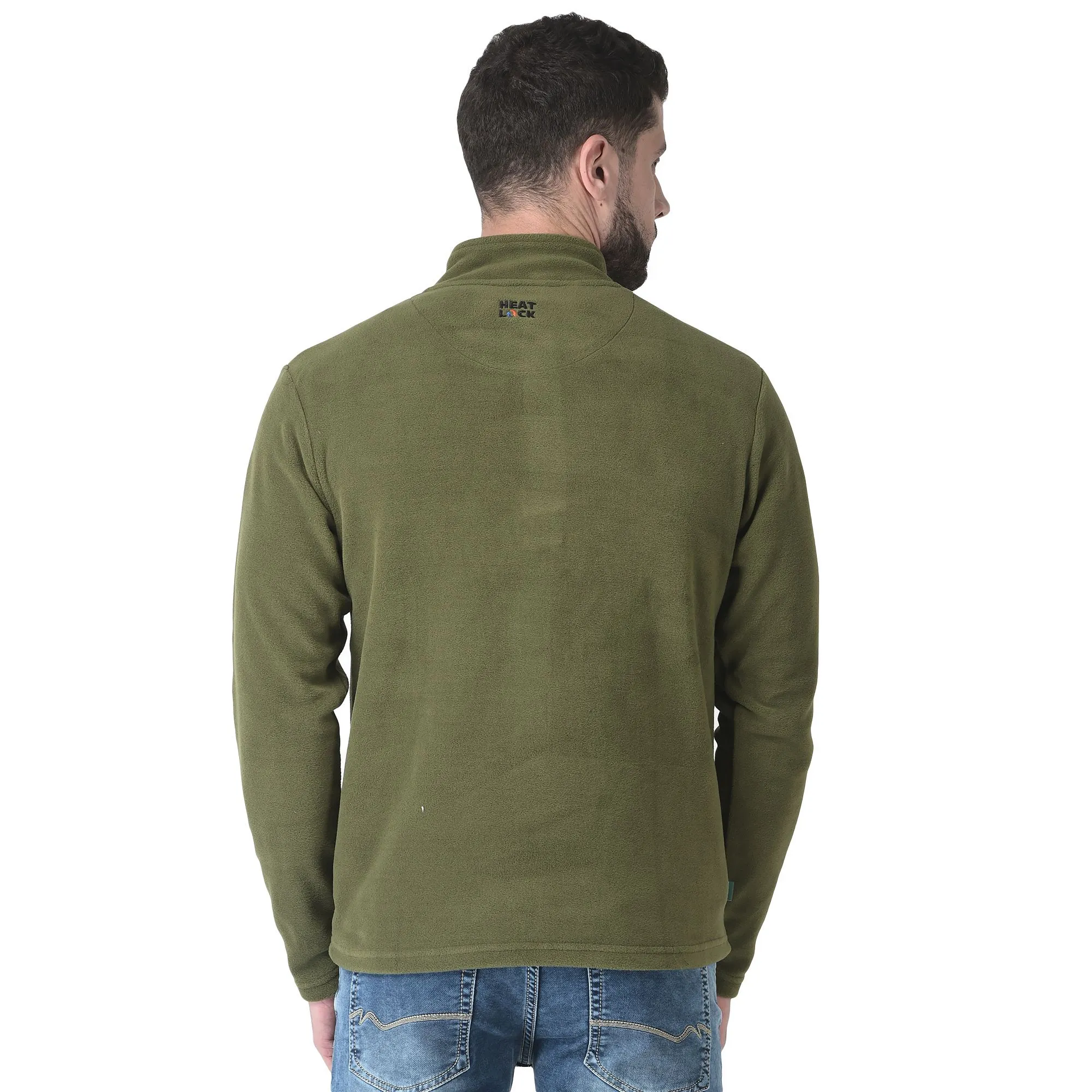 Olive jacket for Men - Thumbnail 5