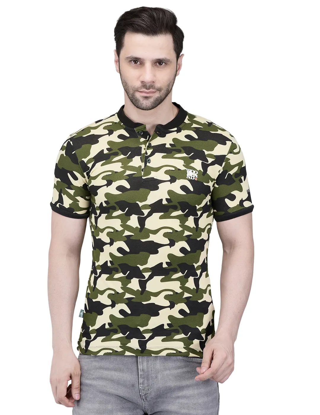 Olive Polo T-shirt for Men 2