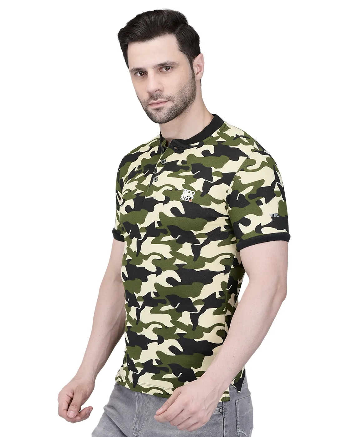 Olive Polo T-shirt for Men 3