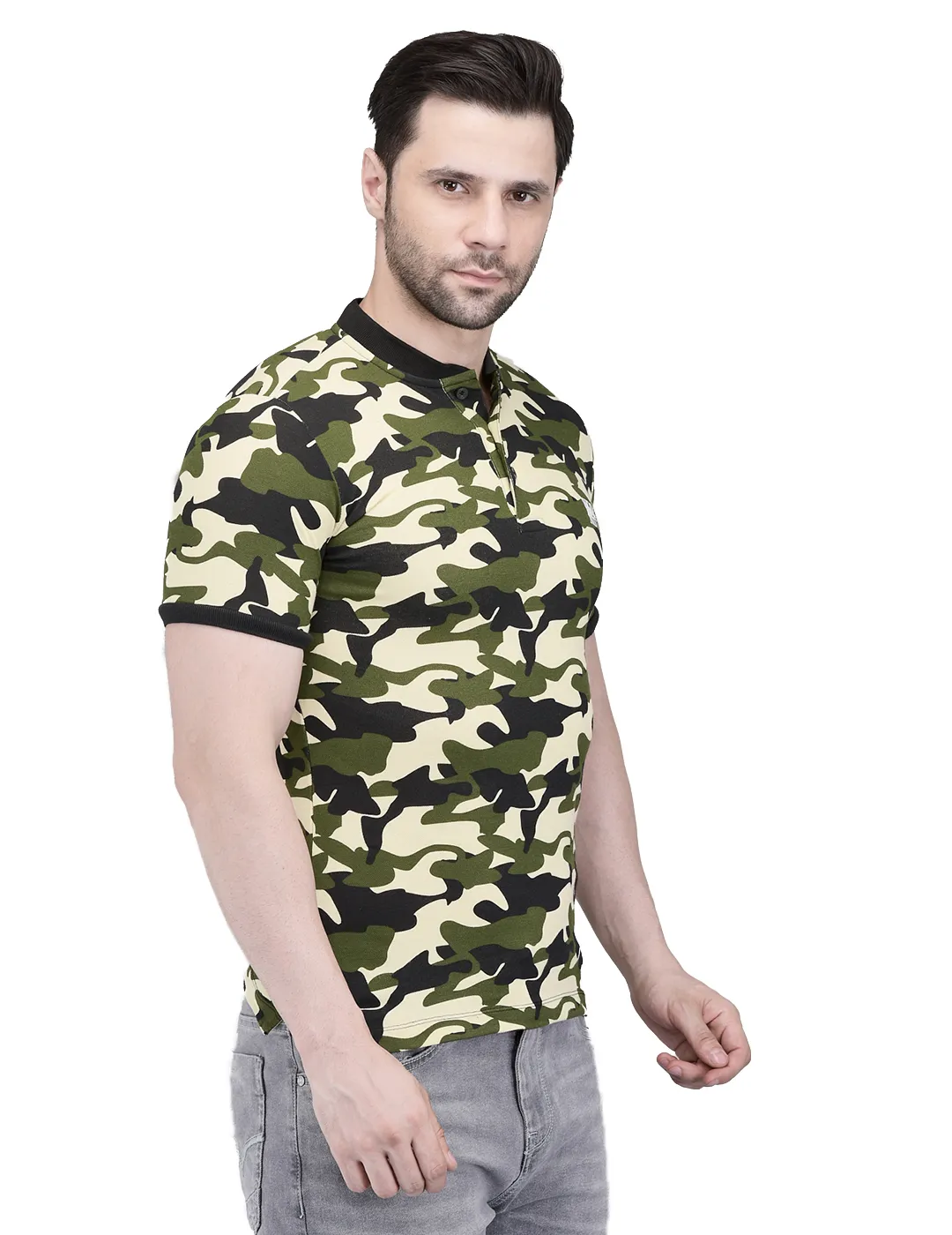 Olive Polo T-shirt for Men 4