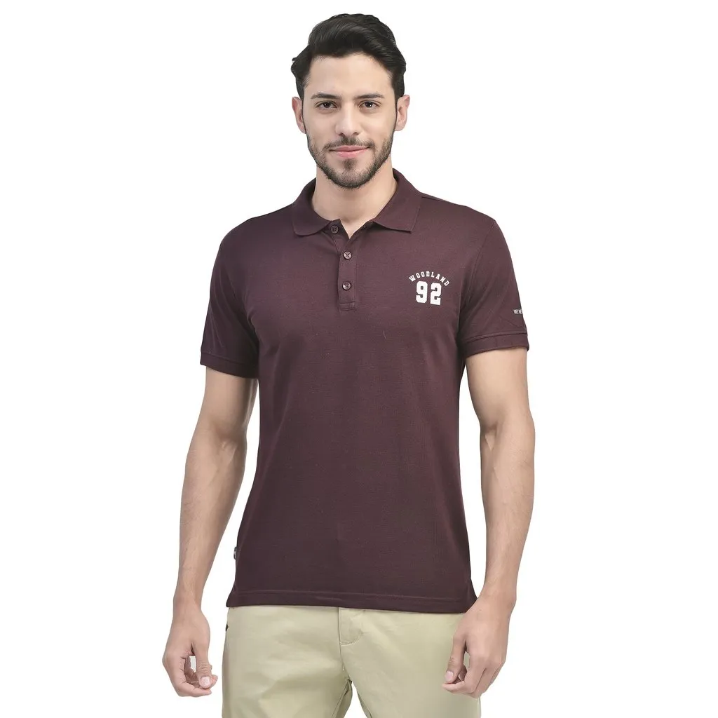Wine Polo T-shirt for Men - Thumbnail 2
