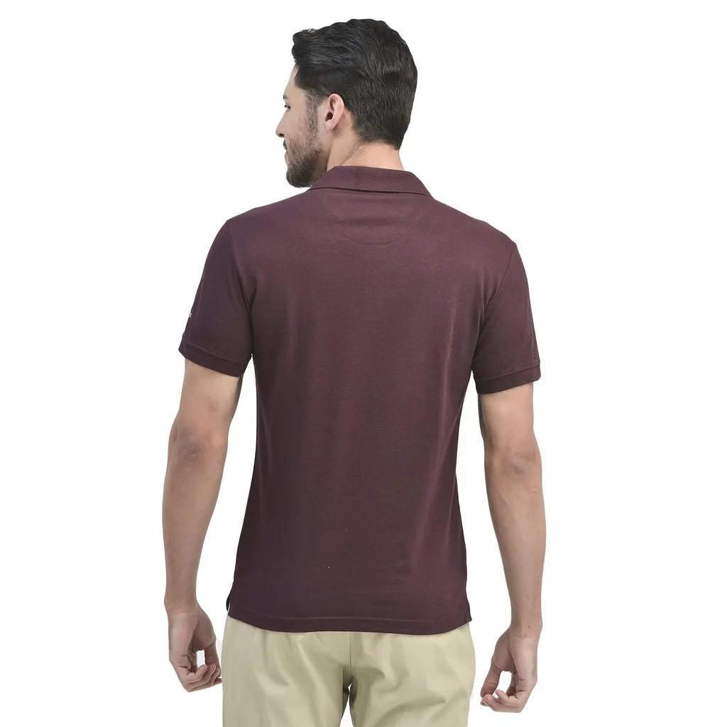 Wine Polo T-shirt for Men - Thumbnail 5