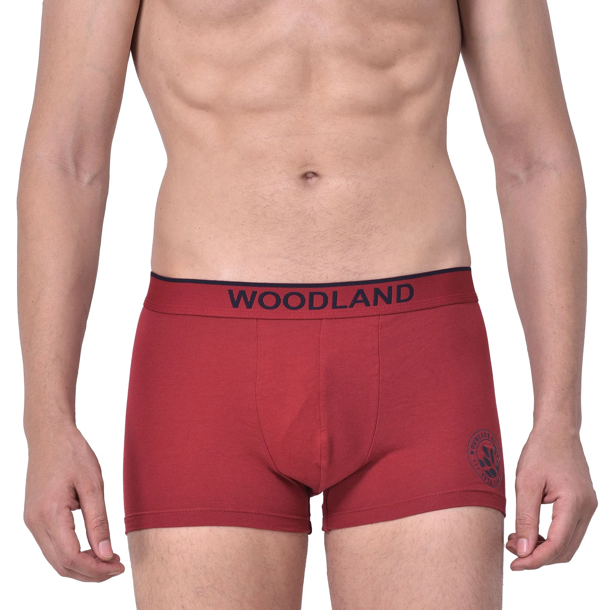 Maroon boxer brief for men - Thumbnail 2