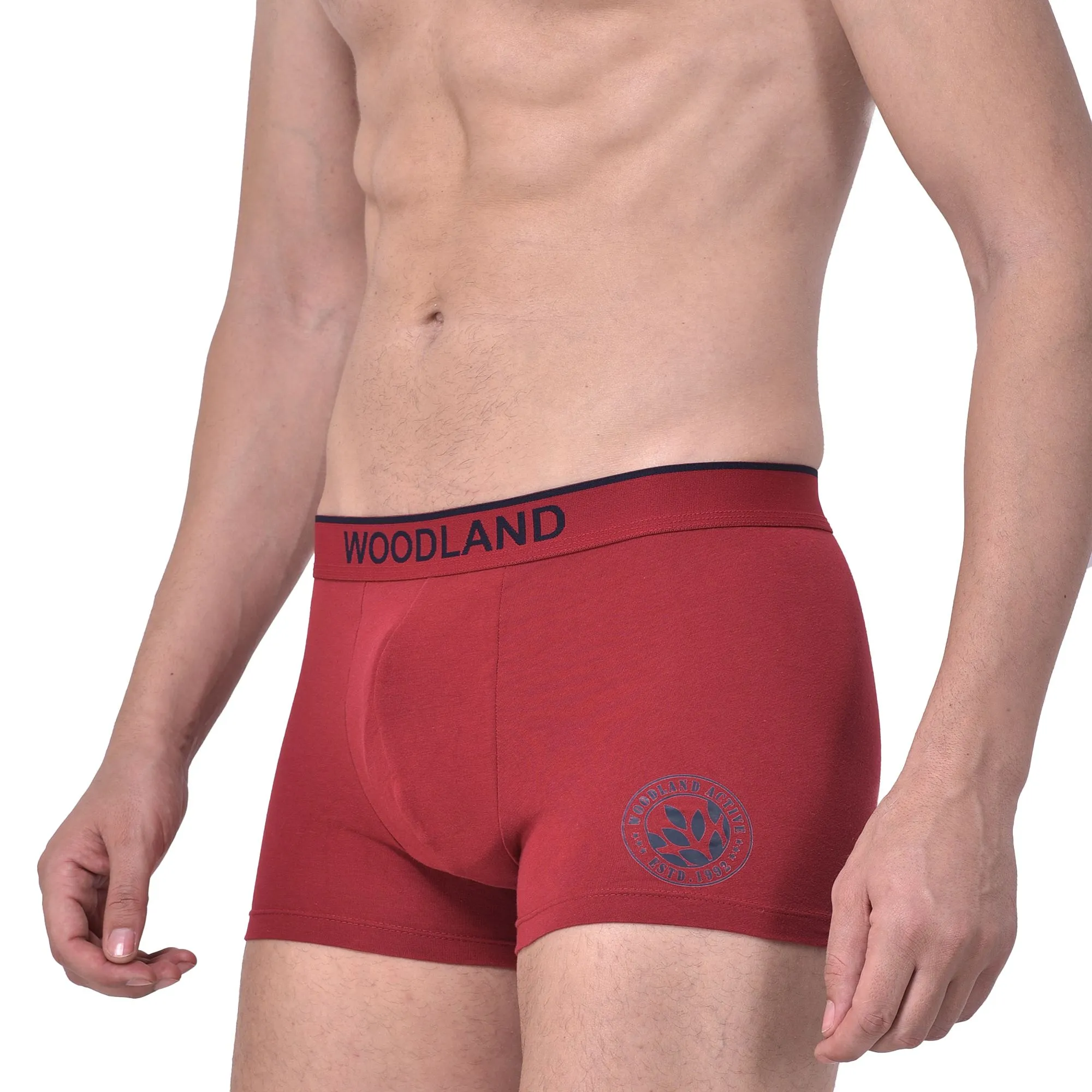 Maroon boxer brief for men - Thumbnail 3