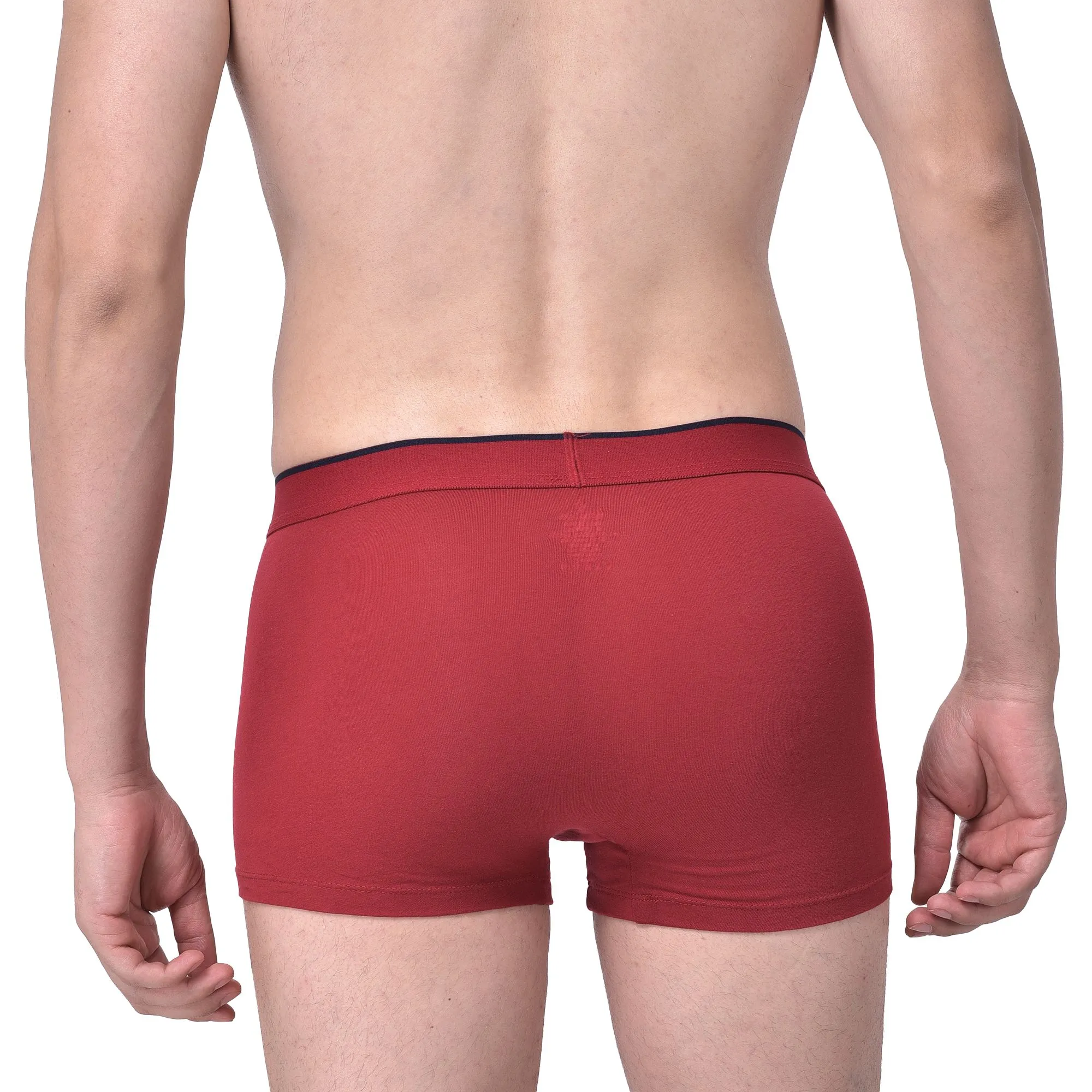 Maroon boxer brief for men - Thumbnail 6