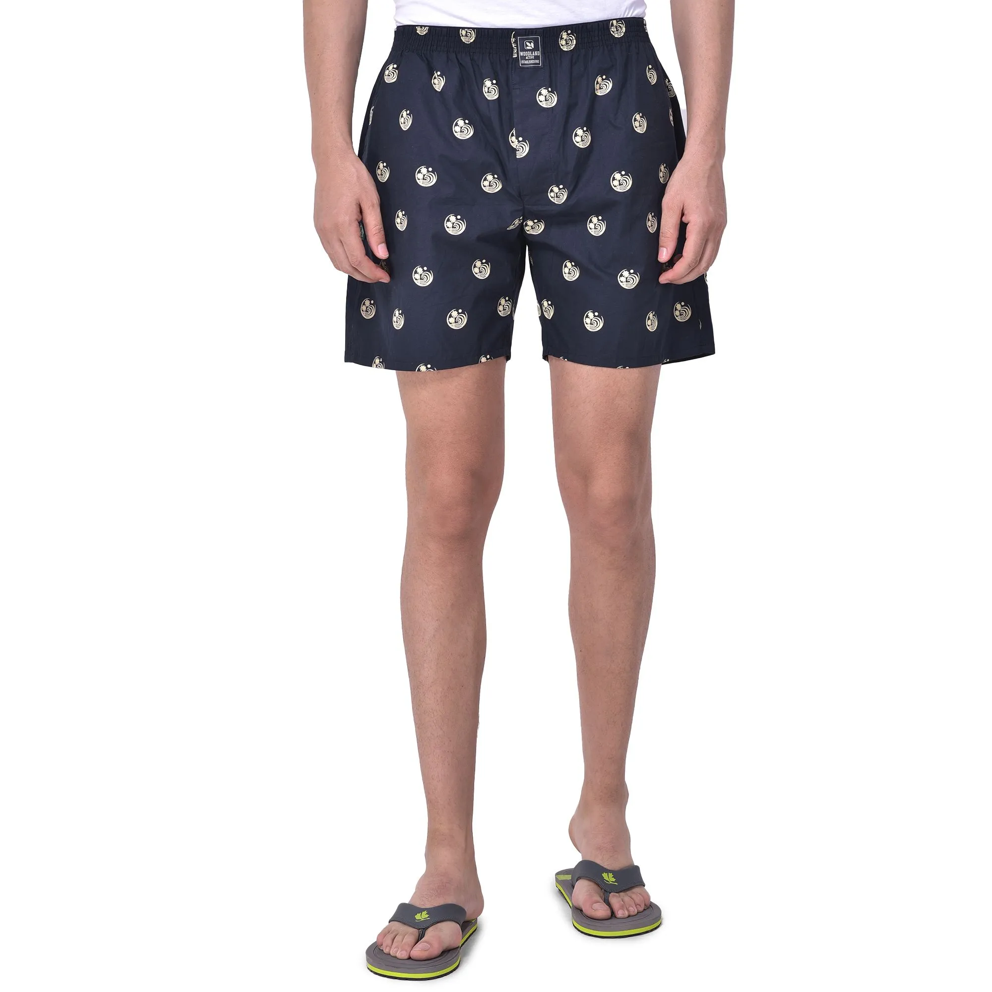 Black printed boxers for men - Thumbnail 2