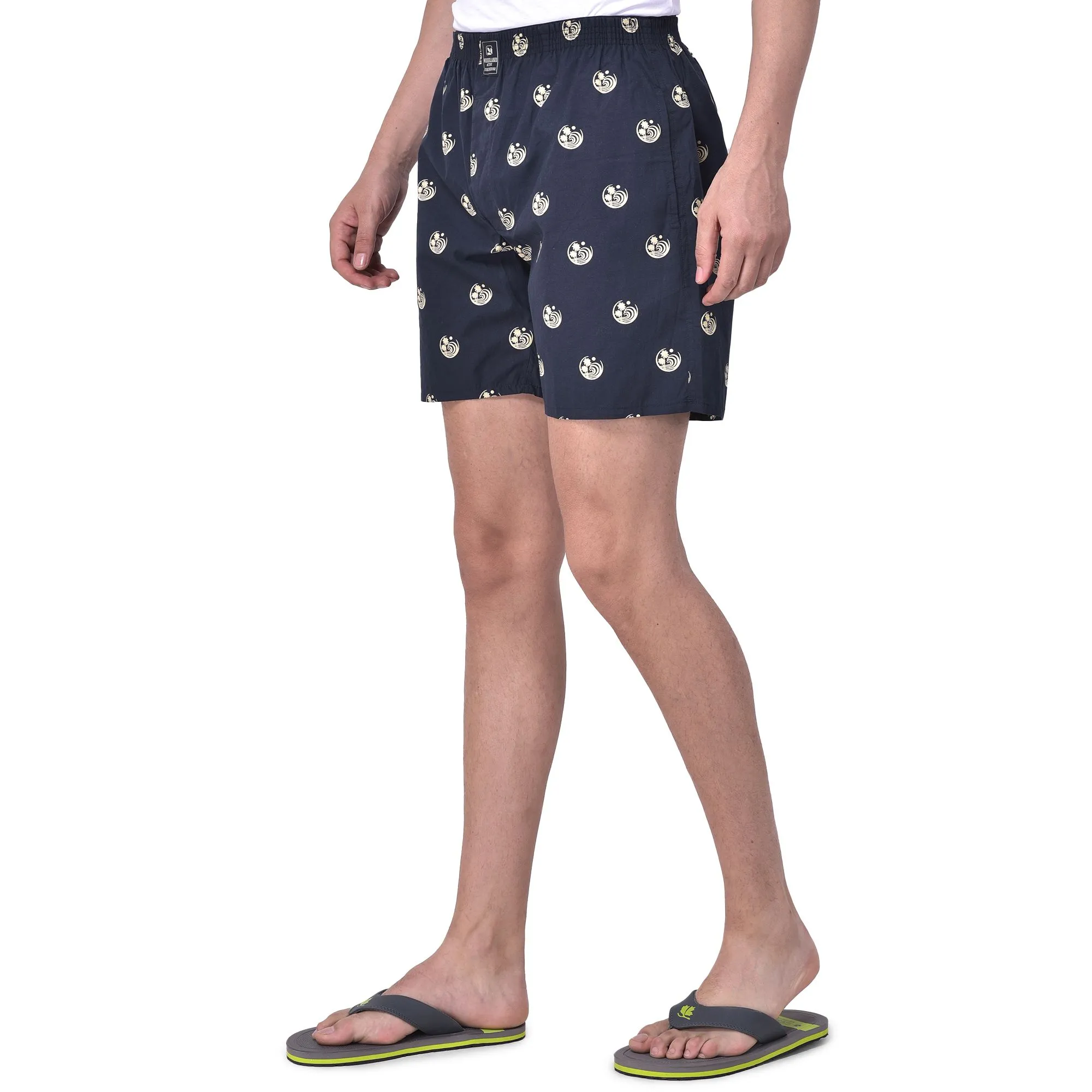 Black printed boxers for men - Thumbnail 3