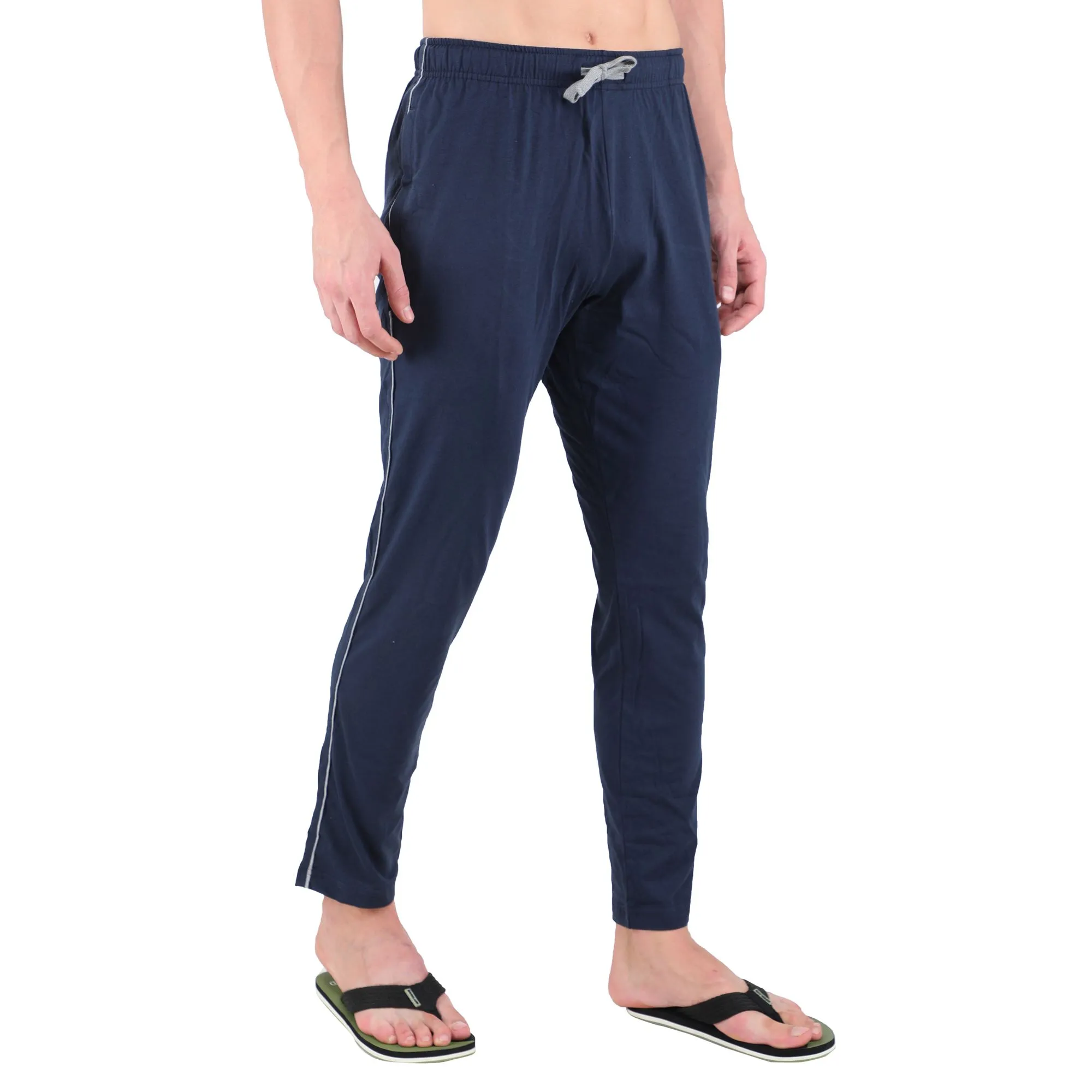 Navy track pants for men - Thumbnail 3
