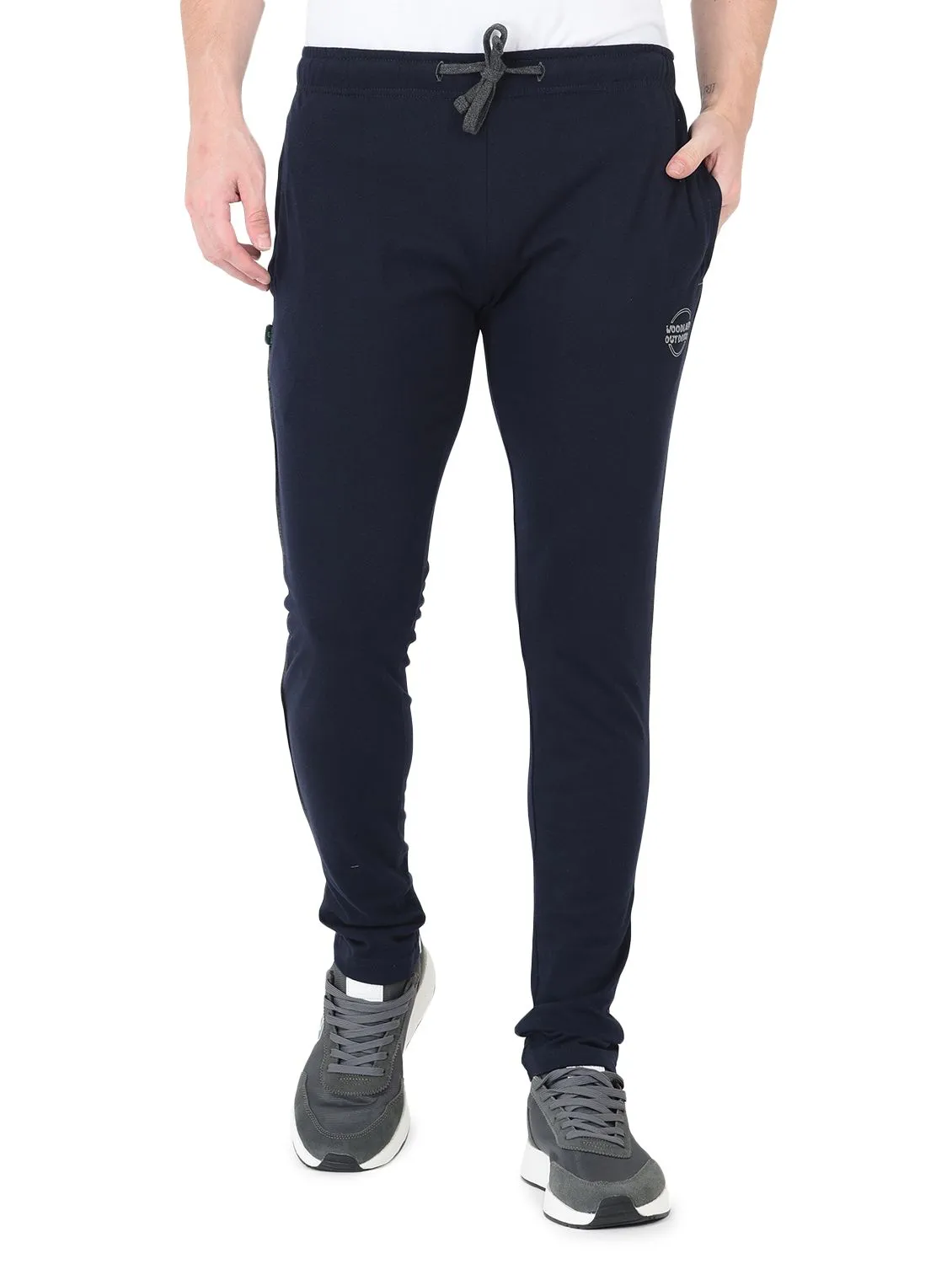 Navy Track pants for men - Thumbnail 2