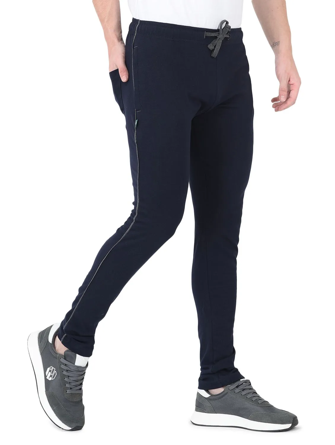 Navy Track pants for men - Thumbnail 4