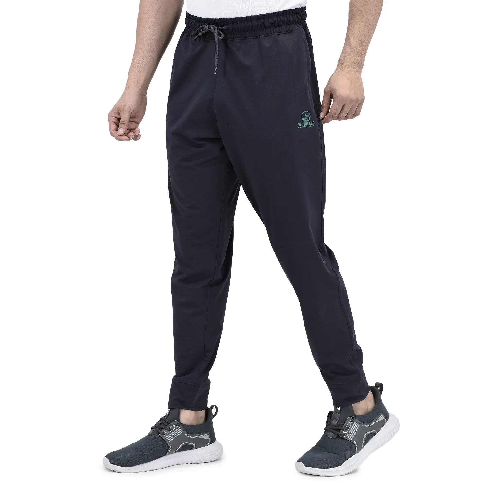 Steel grey track pants for men - Thumbnail 4