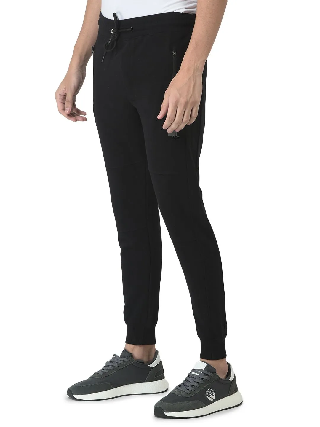 Black Track pants for men - Thumbnail 3