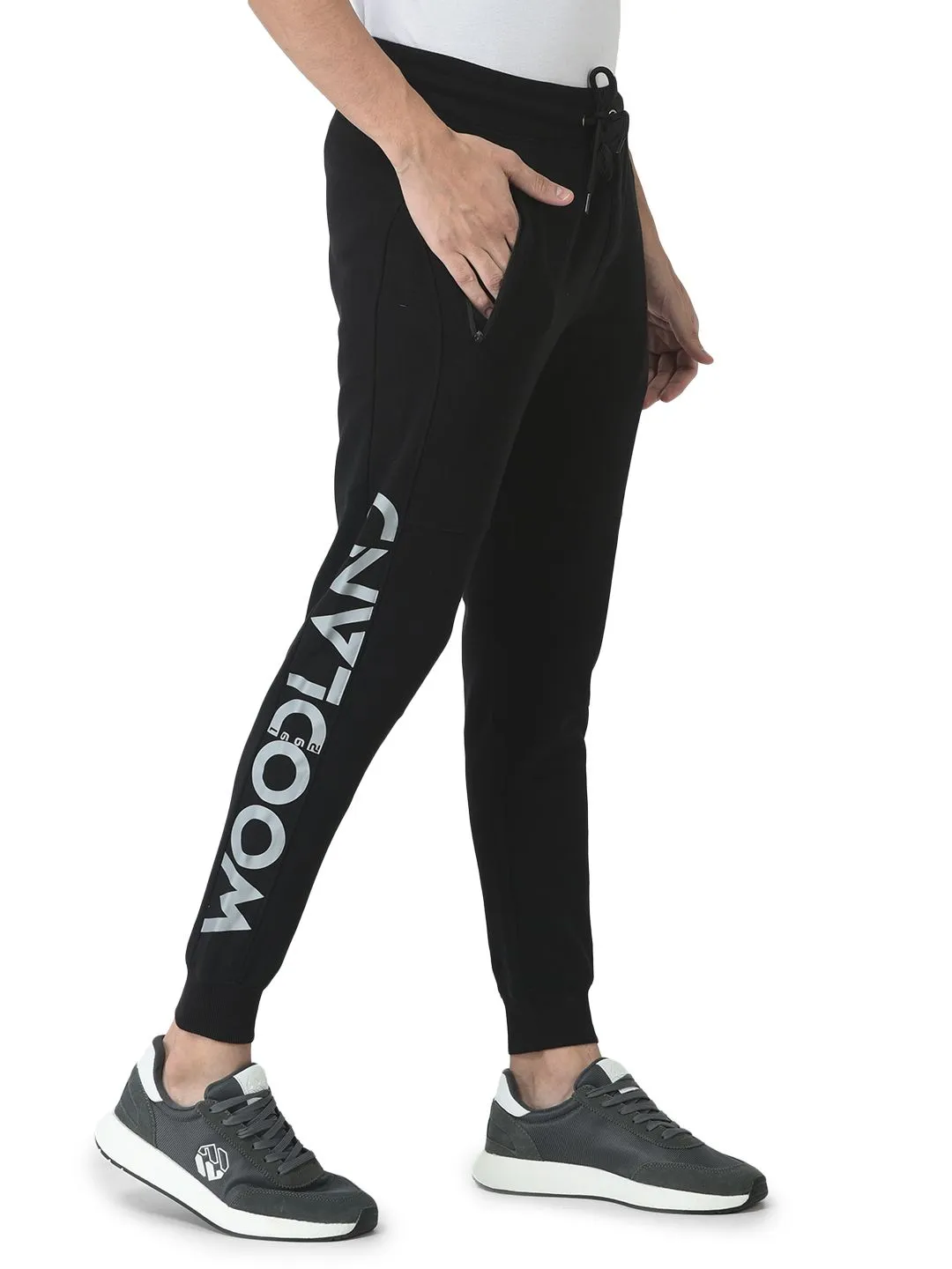 Black Track pants for men - Thumbnail 4