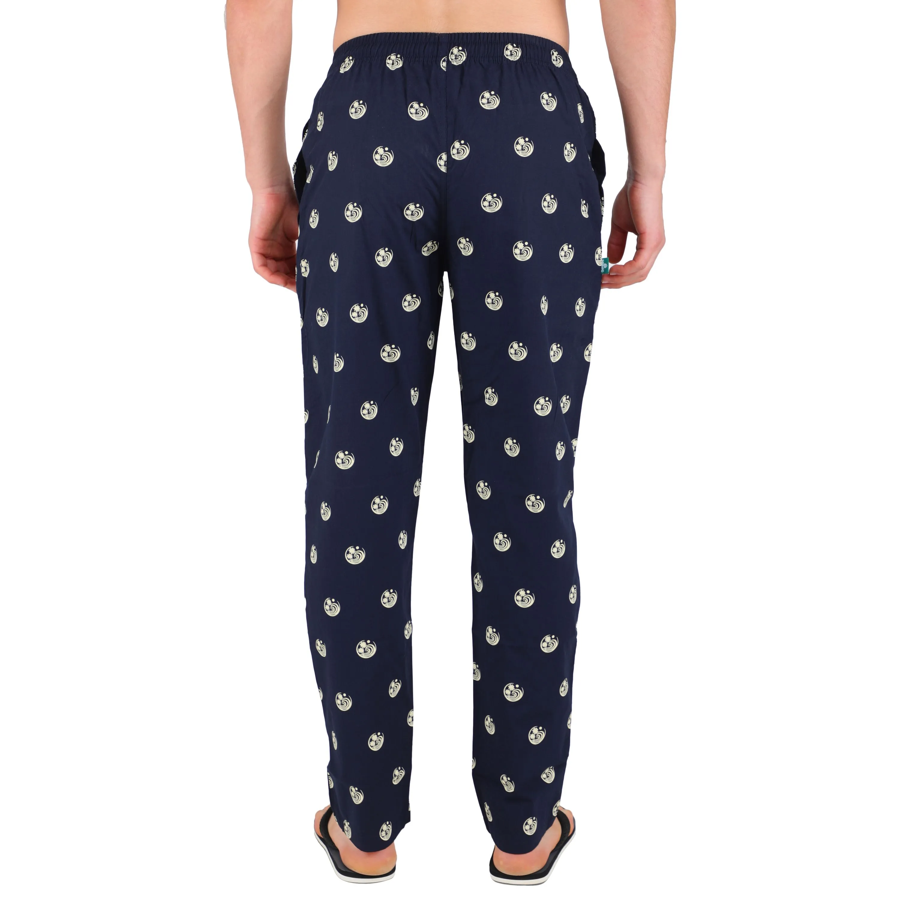 Navy nightwear pants for men - Thumbnail 5