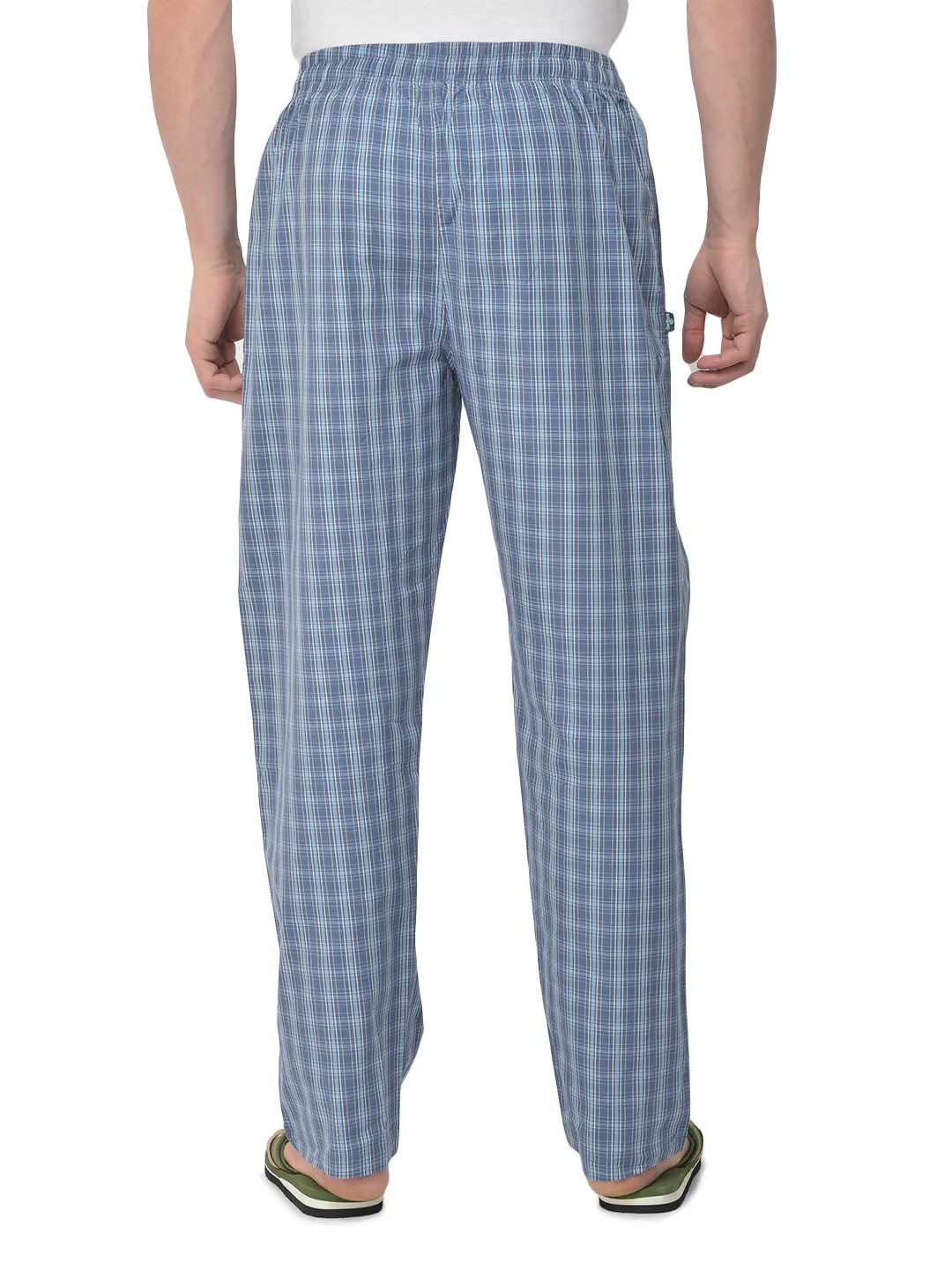 Woodland Men Blue/Sblue Cotton Pyjamas - Thumbnail 5