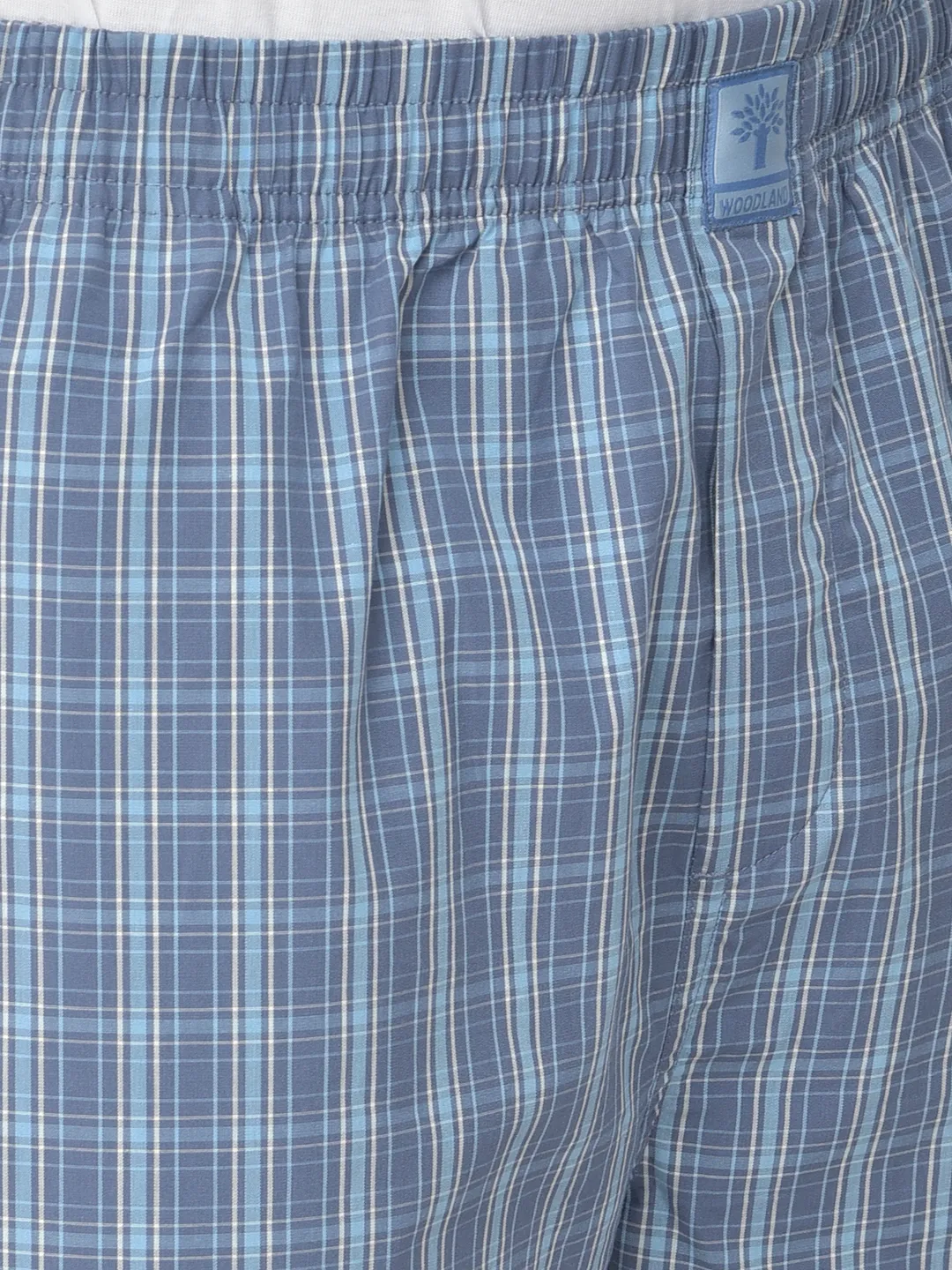 Woodland Men Blue/Sblue Cotton Pyjamas - Thumbnail 6