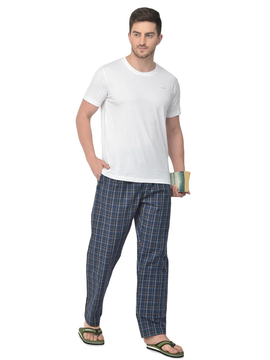 woodland-men-navy-mustard-cotton-pyjamas