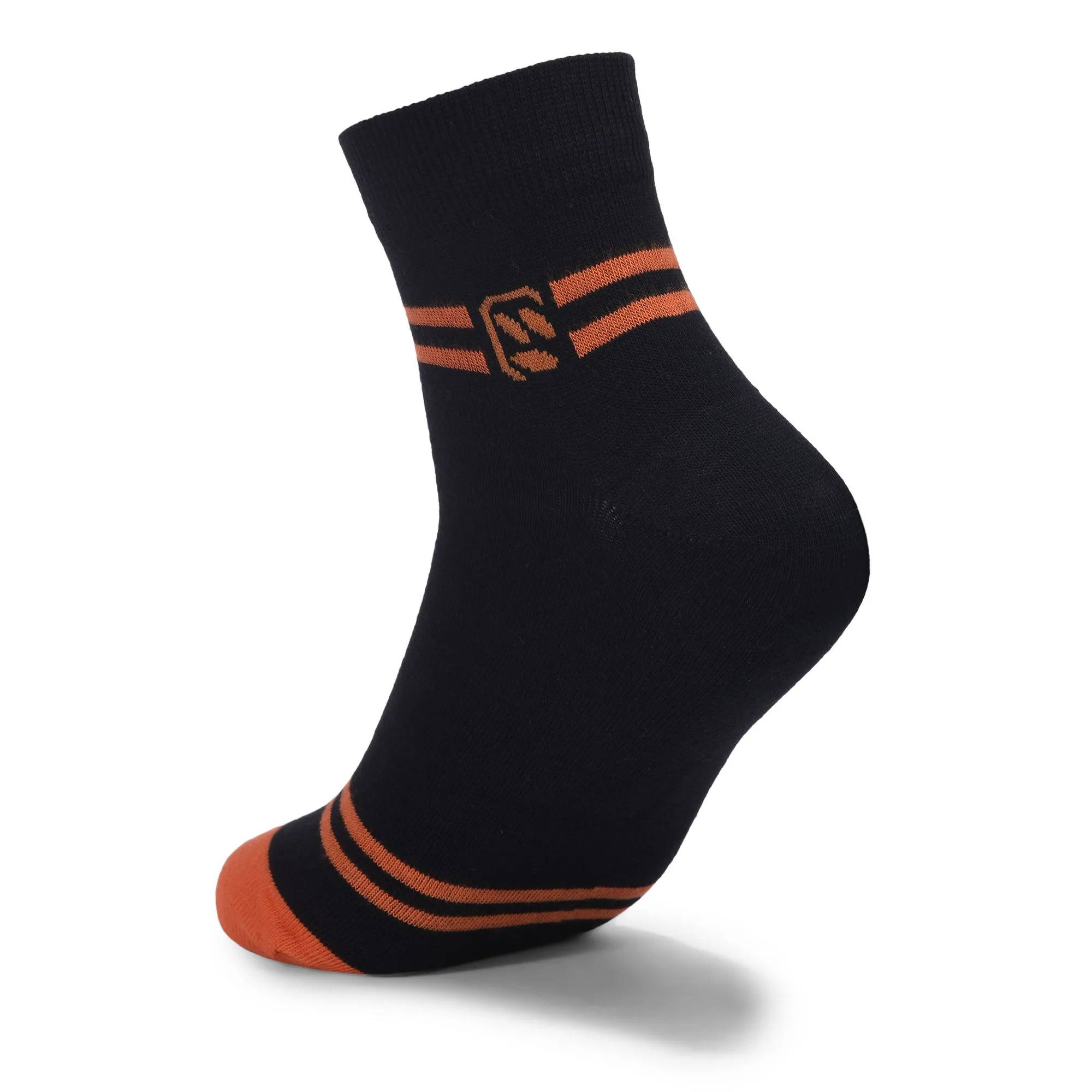 Black and orange sport socks - Thumbnail 2