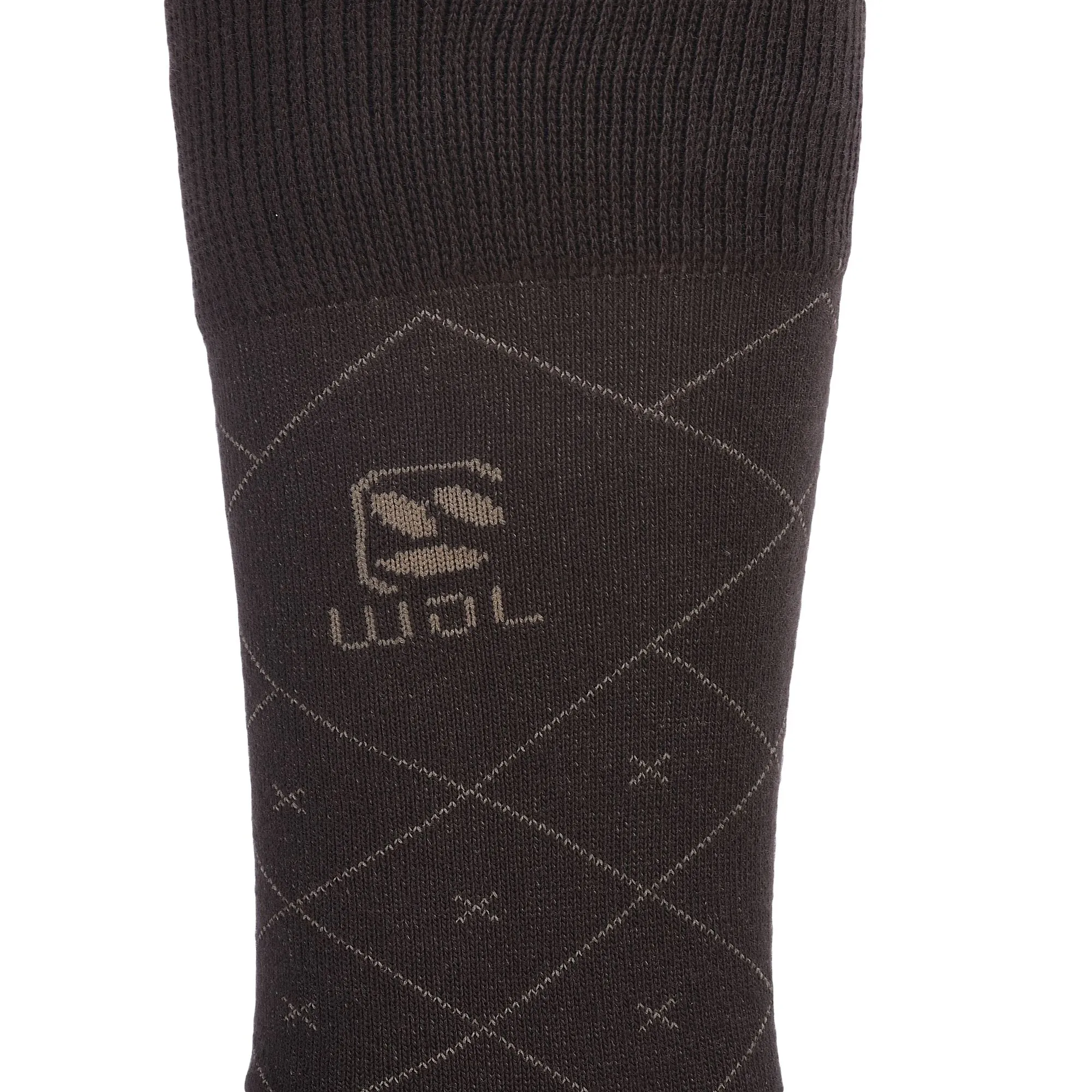 Brown crew socks for men - Thumbnail 3