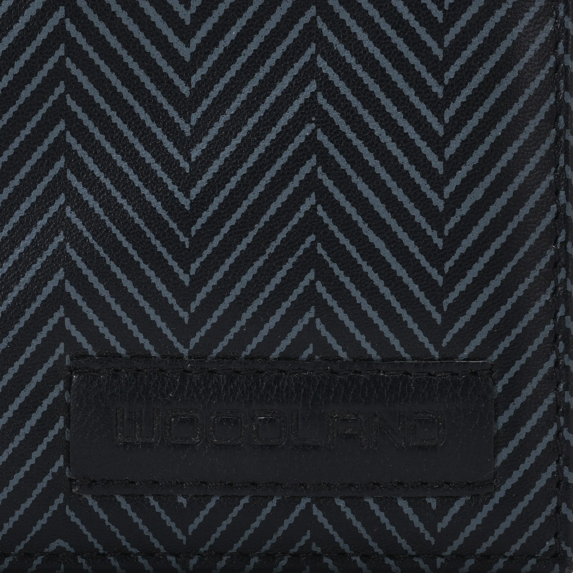 GREY/BLACK Leather Wallet - Thumbnail 4
