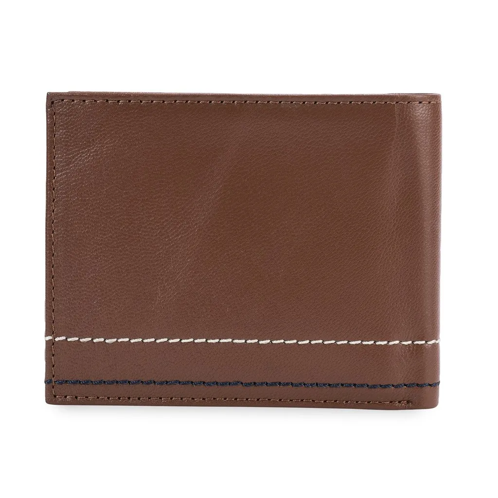 TAN Leather Wallet For Men - Thumbnail 2