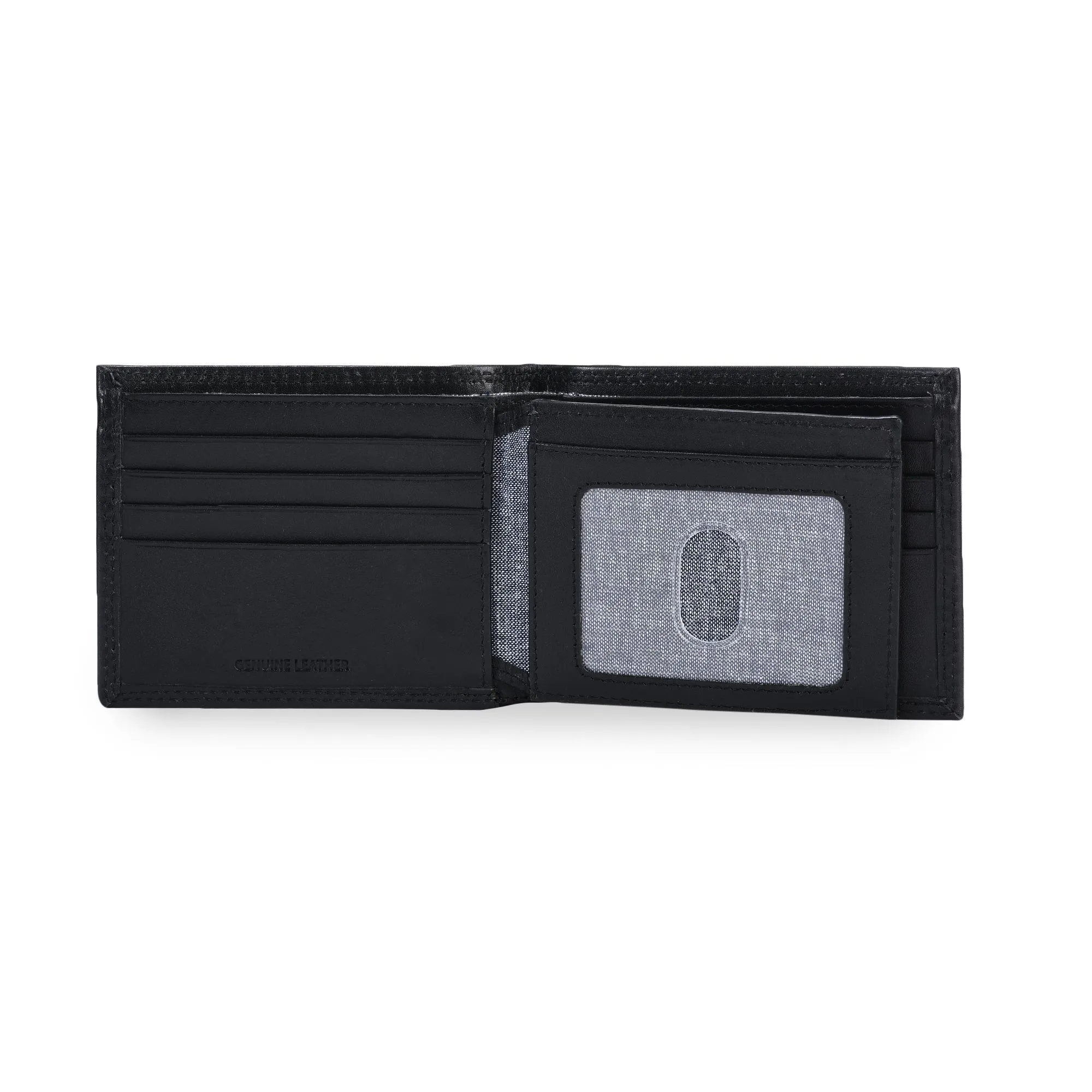 Black Leather Wallet For Men - Thumbnail 4