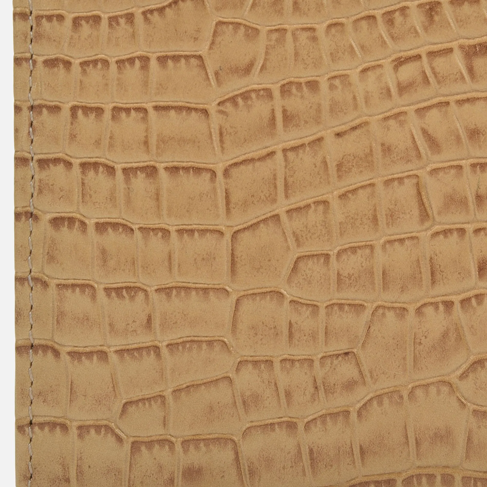 Camel/Tan bifold wallet for men - Thumbnail 4