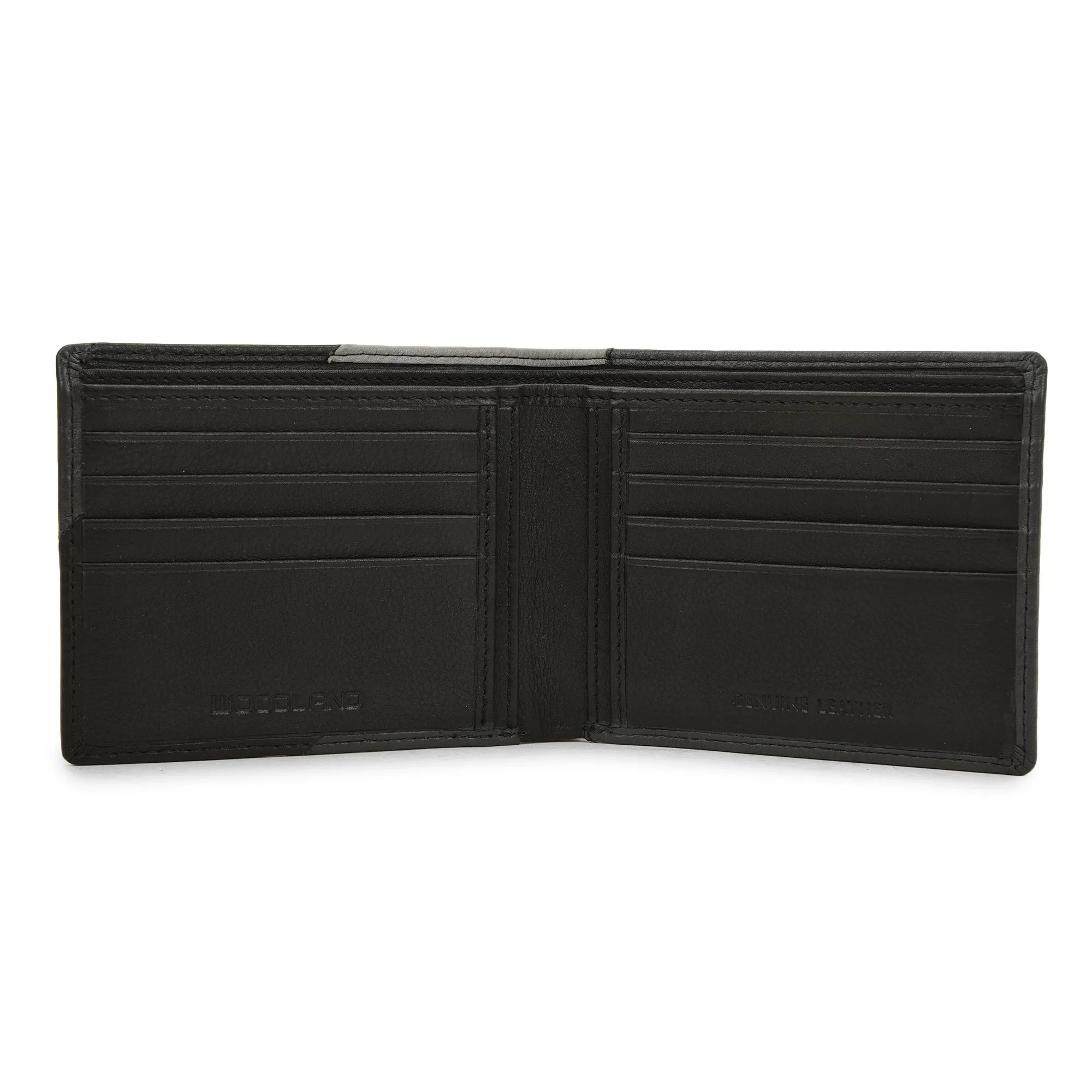Black/Grey bifold wallet for men - Thumbnail 3