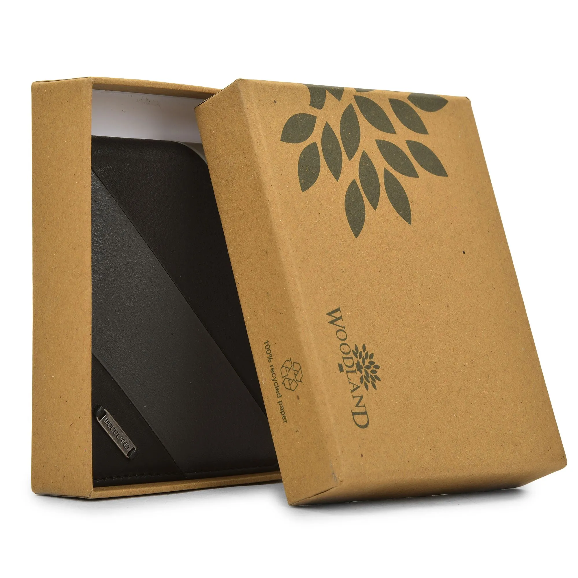 Black/Grey bifold wallet for men - Thumbnail 4