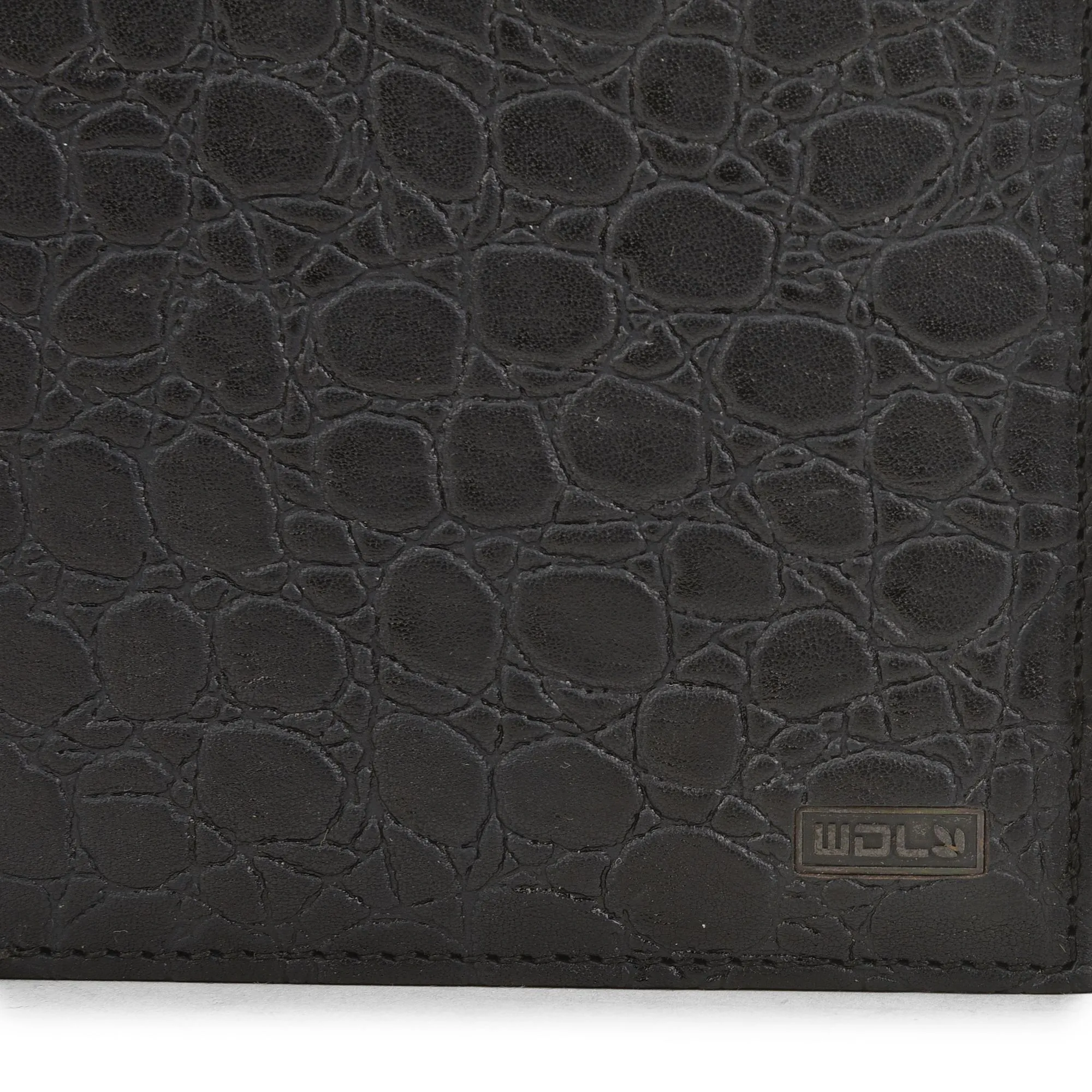 Black bifold wallet for men - Thumbnail 6
