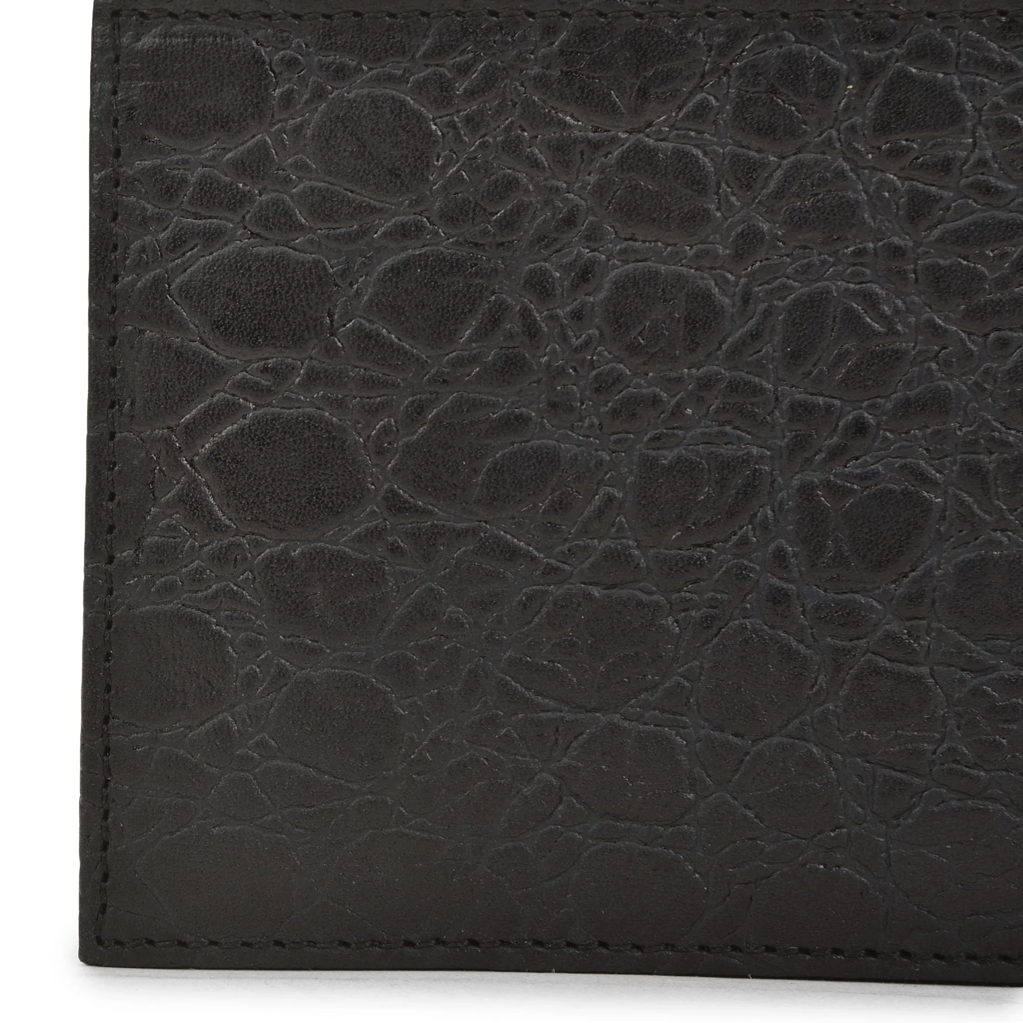 Black bifold wallet for men - Thumbnail 7