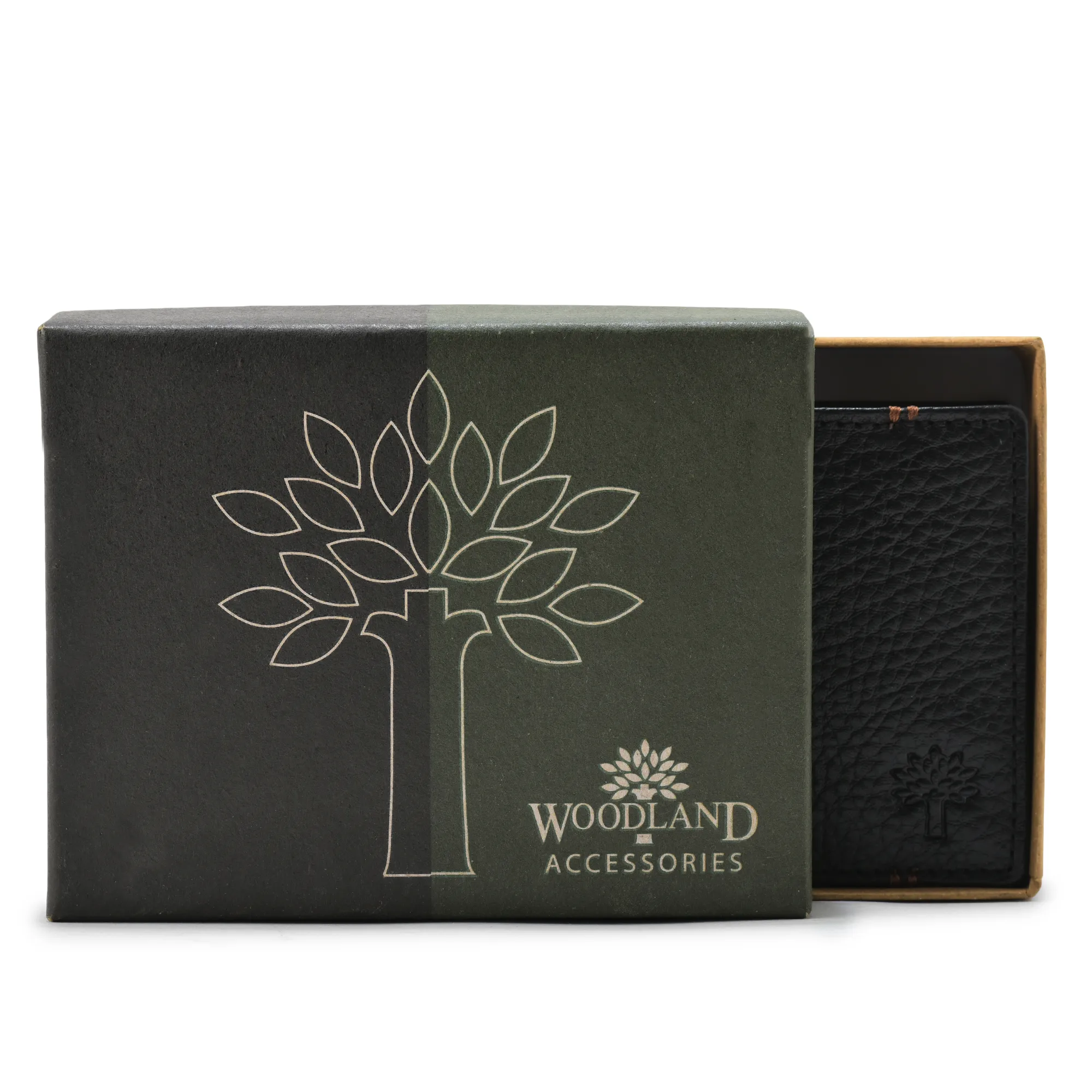 Woodland Black/Tan Premium Softy Leather Wallet - Thumbnail 7