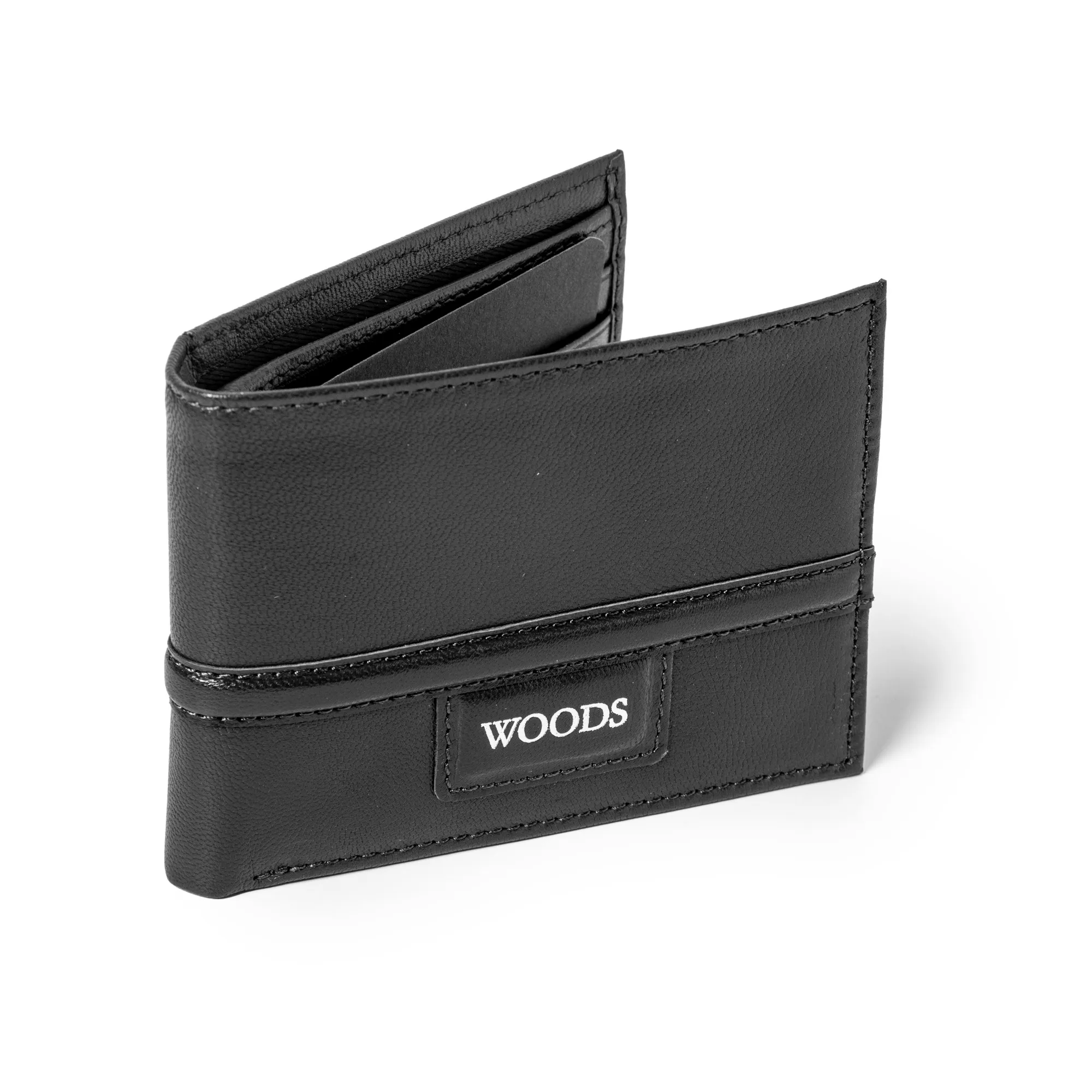 Woods Black Wallet for Men - Thumbnail 2